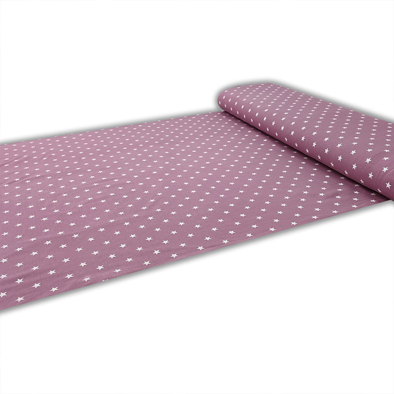 Tessuto Jersey Stelline Rosa