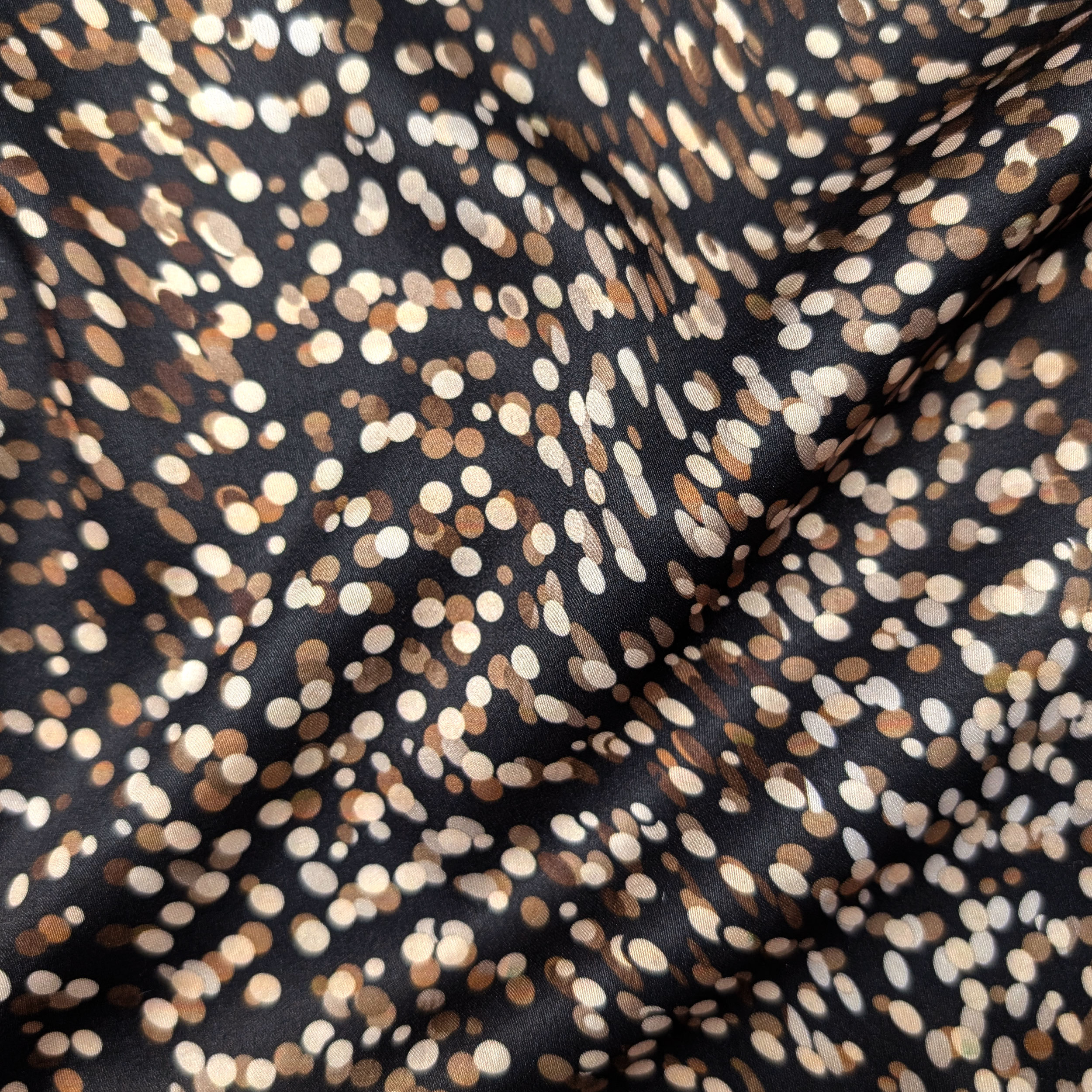 Raso Setato Alta Moda Pois Toni Beige Image