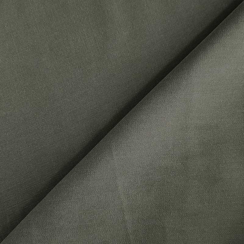 Cupro Setato Natural Verde Militare