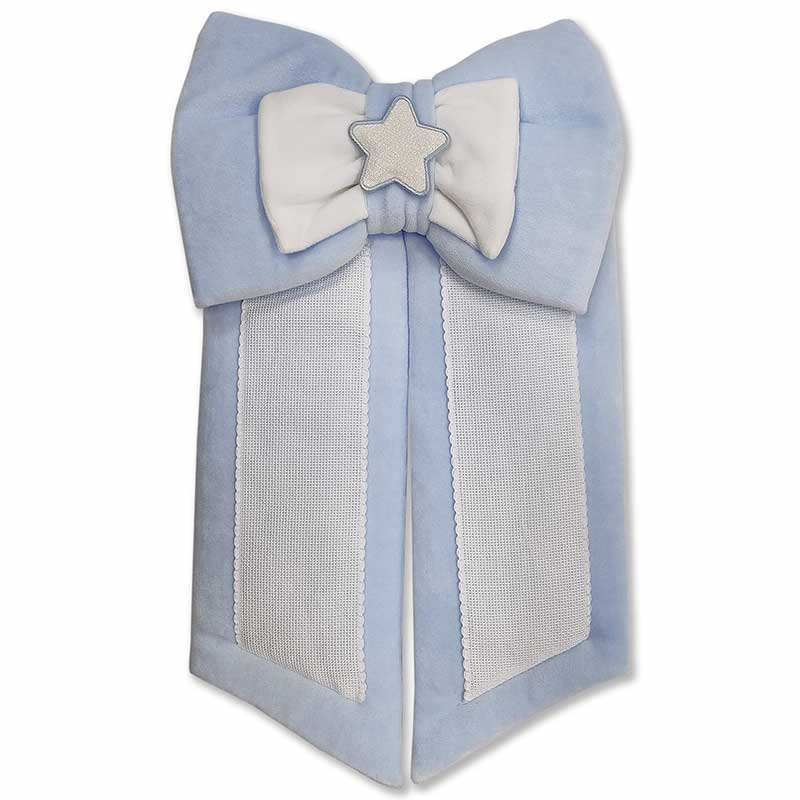 Fiocco con stella azzurro