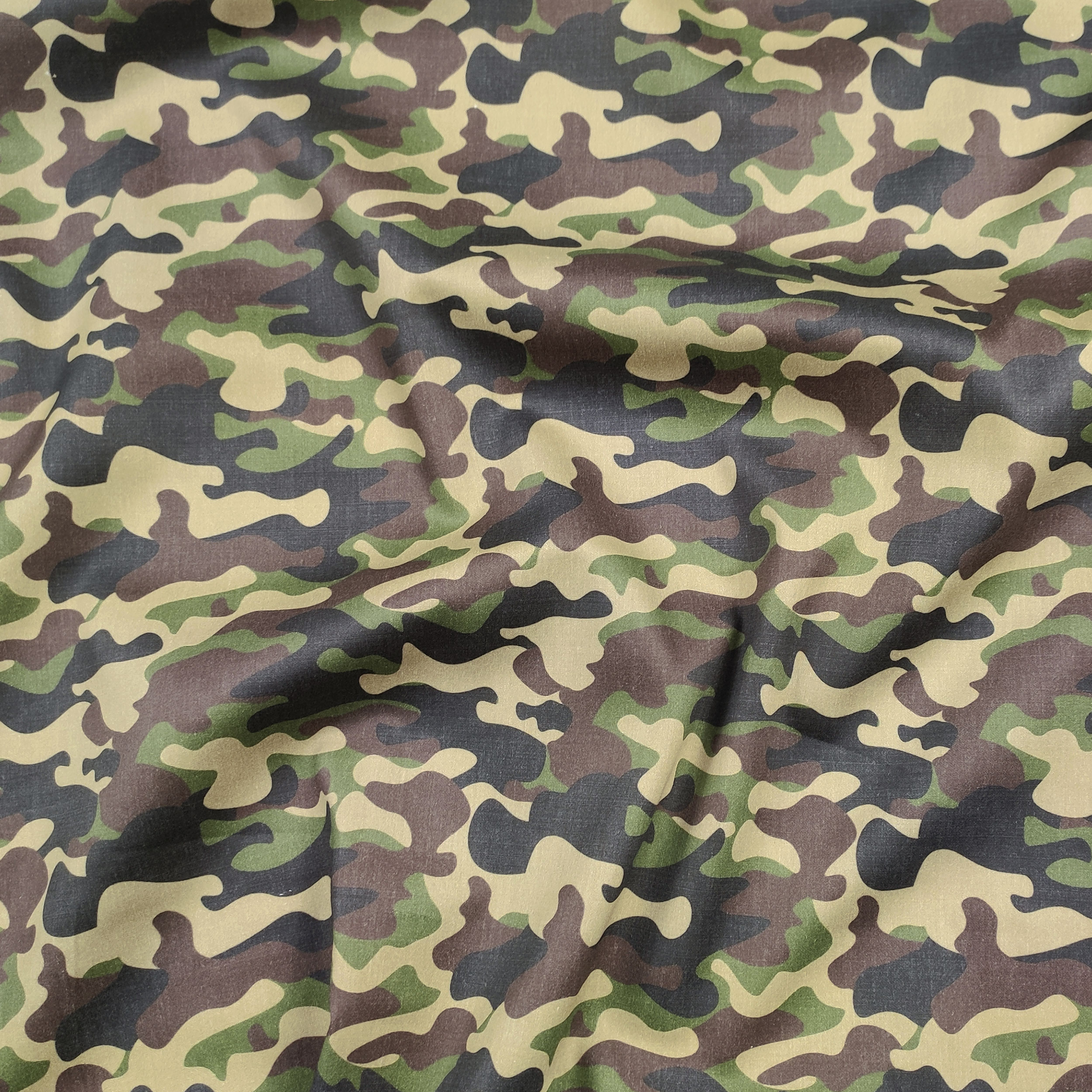 Rasatello di Cotone Leggero Fantasia Militare