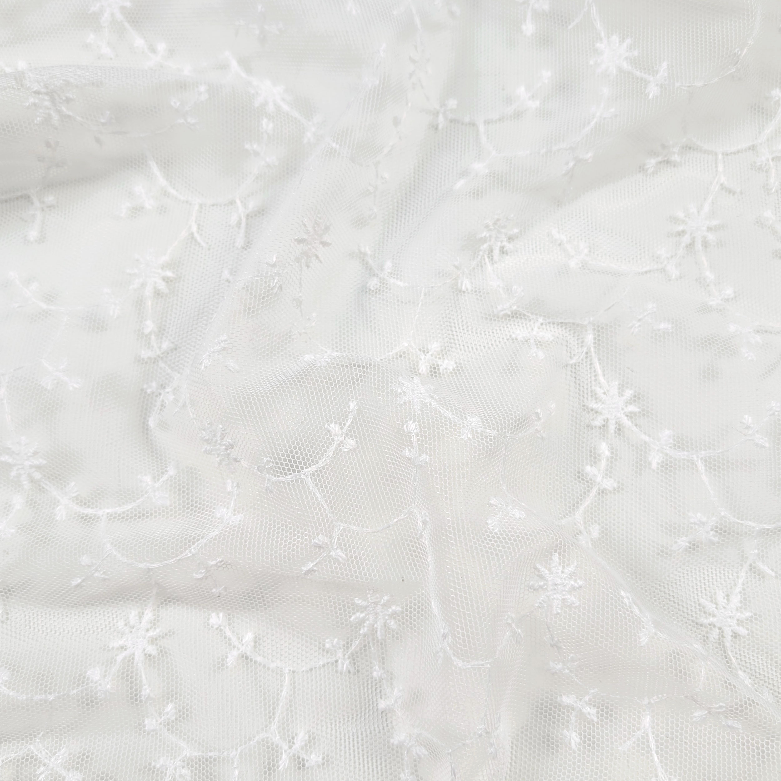 Tessuto Tendino Pizzo Tulle con Stelline Image