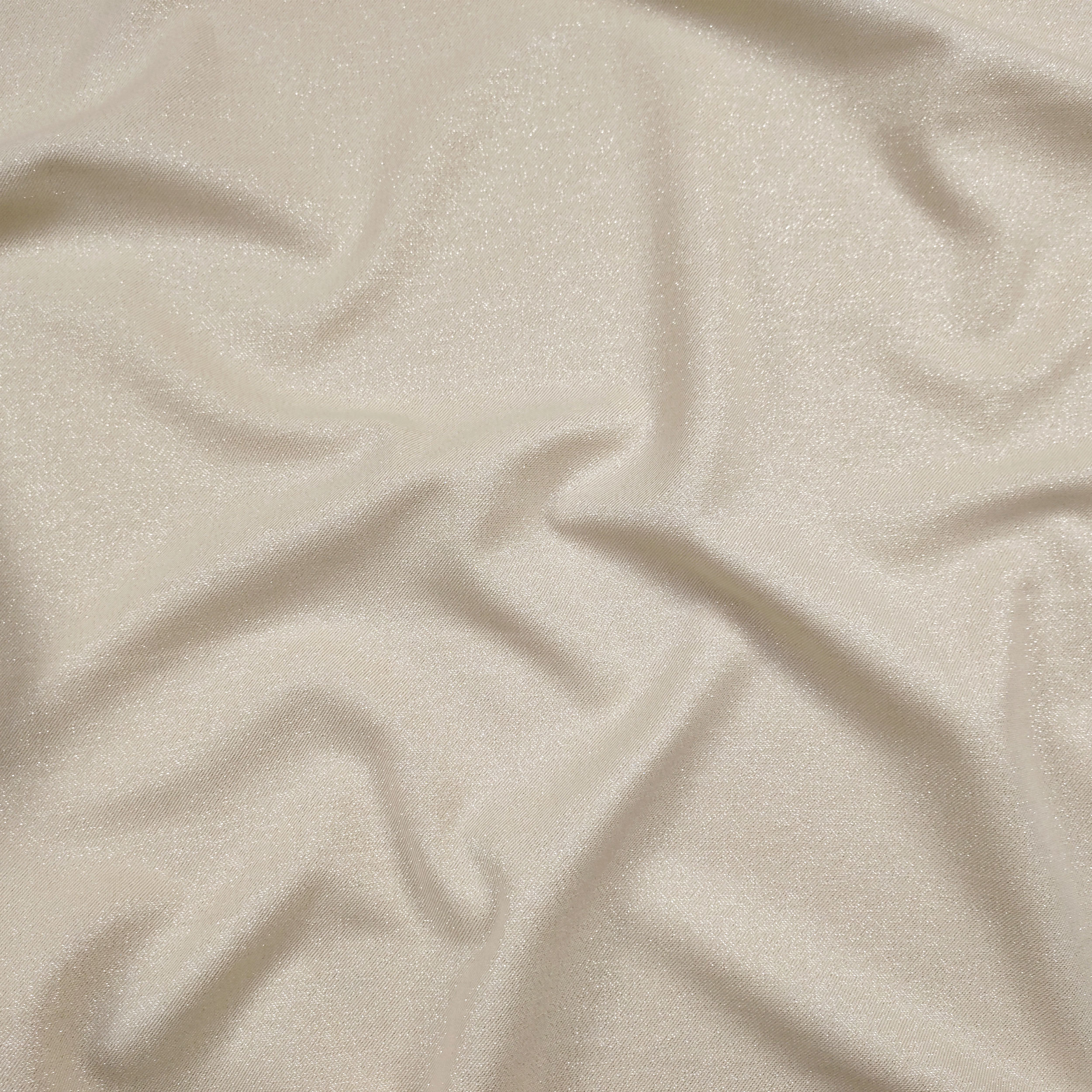Tessuto Elasticizzato Moda Beige Lurex