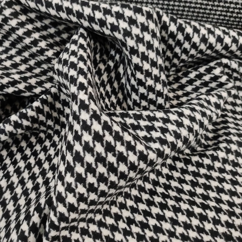 Tessuto per Cappotto Double Pied De Poule