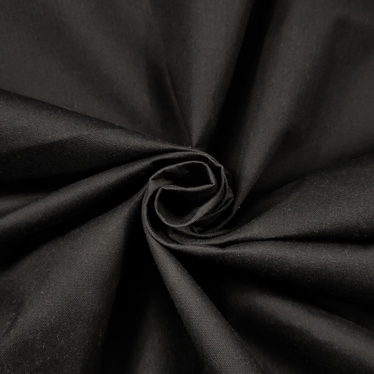 tessuto rigido di cotone nero
