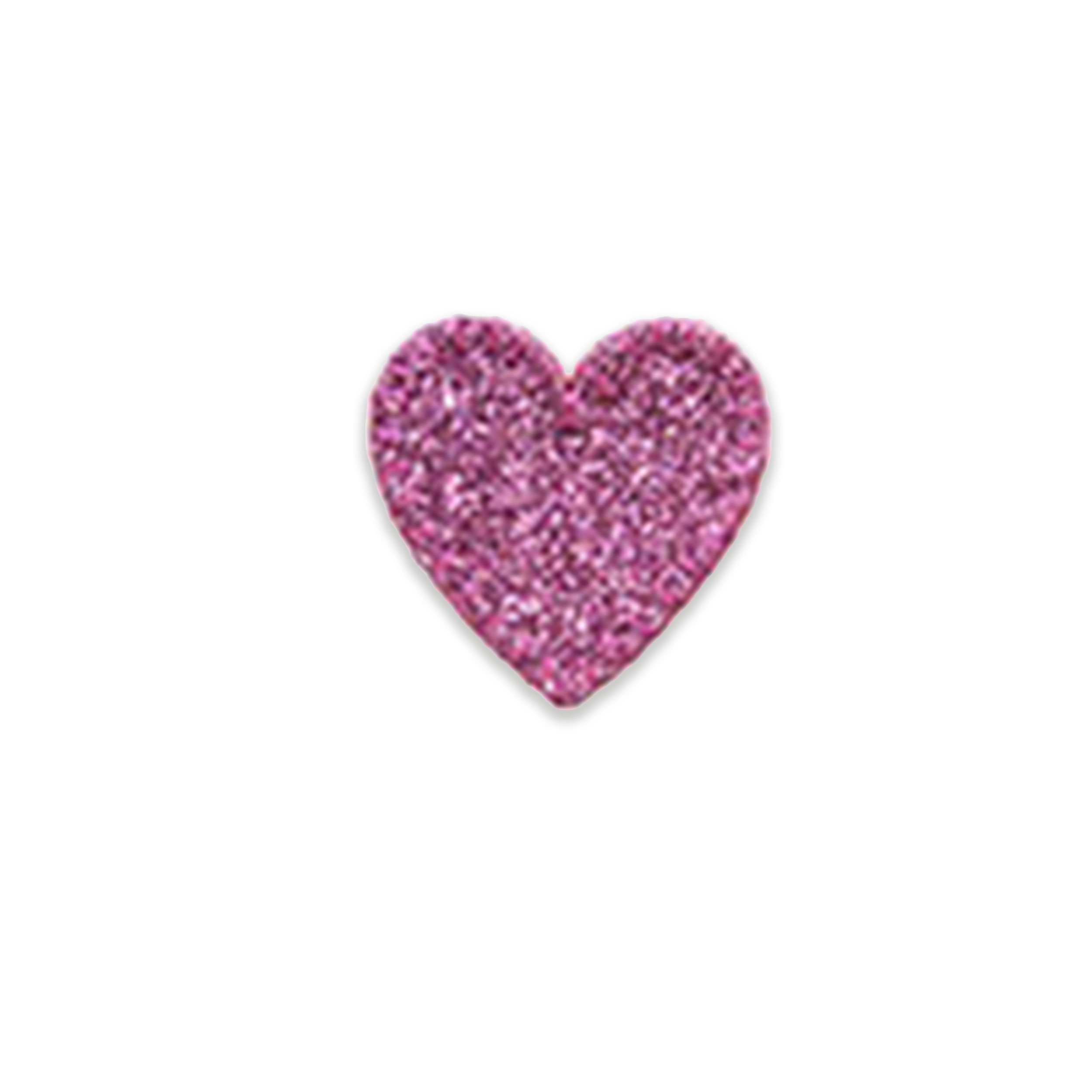 Applicazione Termoadesiva Cuoricino Glitter Image