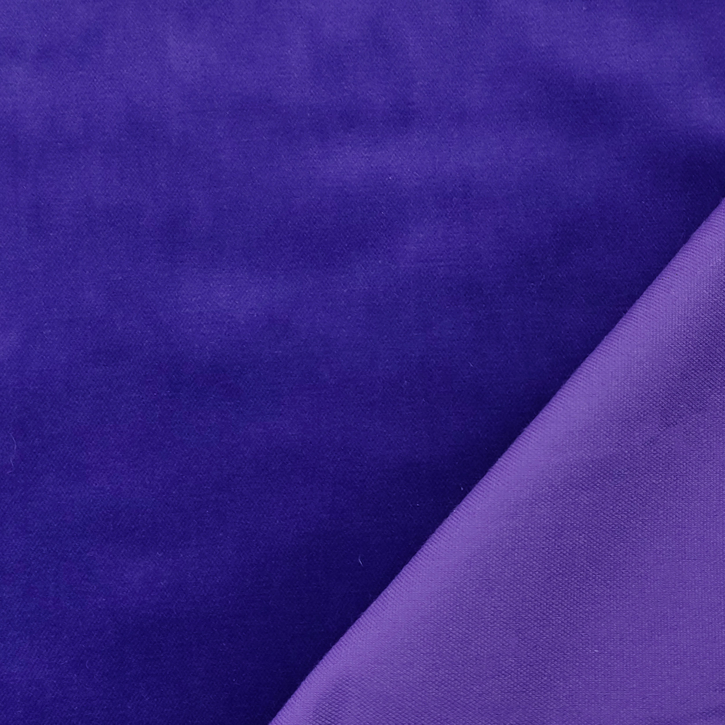 Velluto di Cotone Tinta Unita Viola