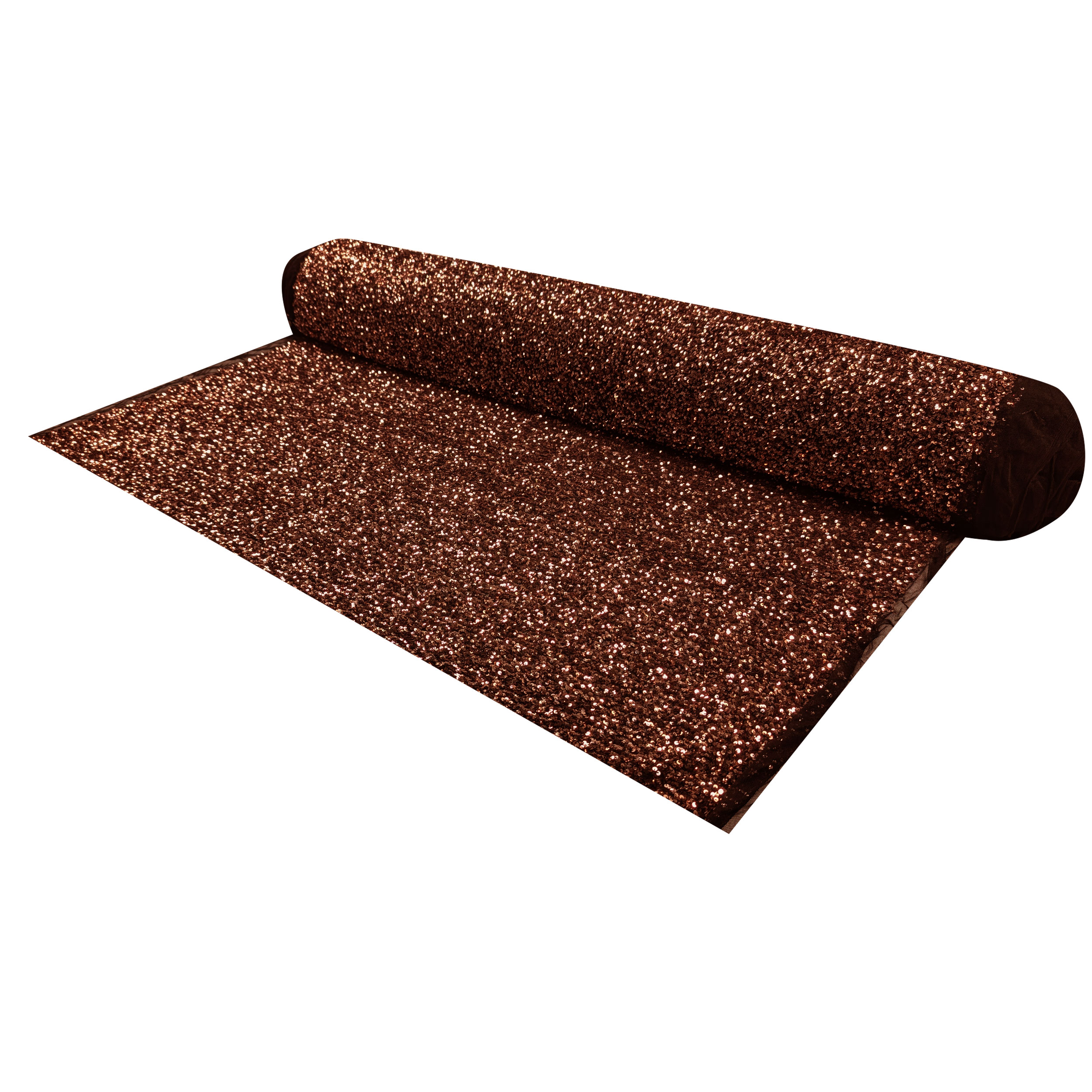 Paillettes su Tulle Elasticizzato Bronzo Image