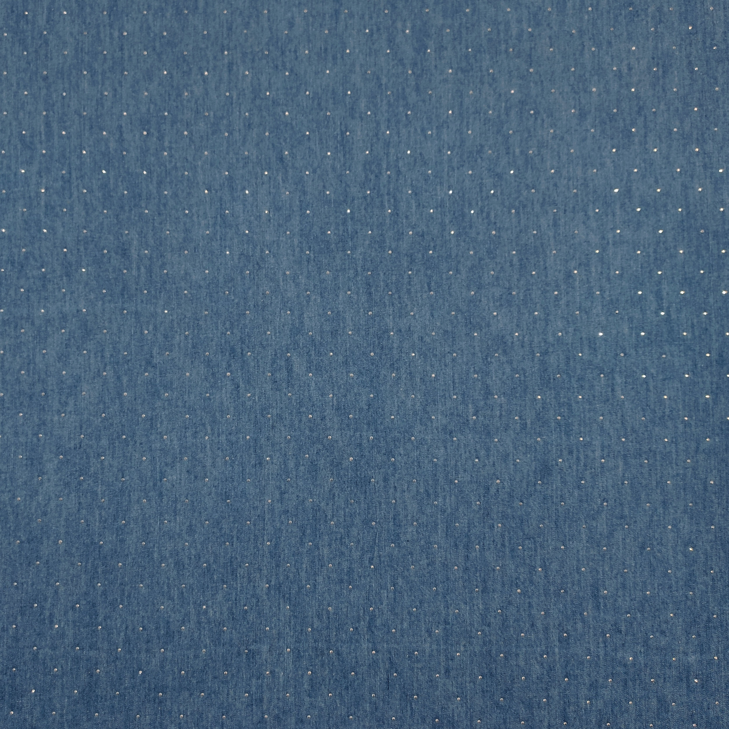 Denim di Cotone con Strass