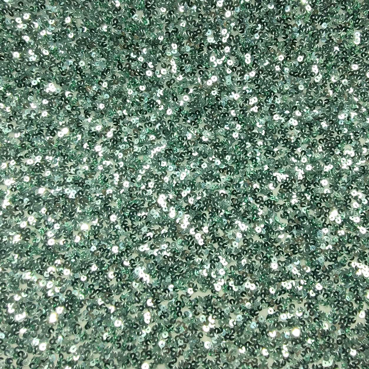 paillettes online per abbigliamento verde menta