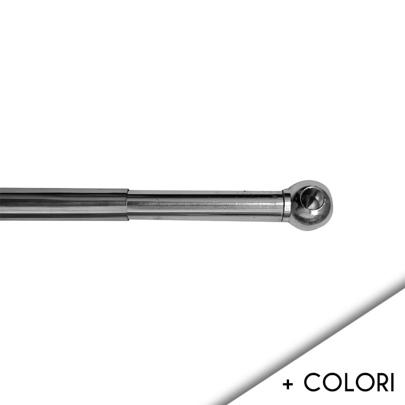 Set di 2 aste per tende estensibili con ganci a vite (colore marrone, dimensioni: 60-90 cm Set di 2 aste per tende estensibili con ganci a vite (colore marrone, dimensioni: 60-90 cm