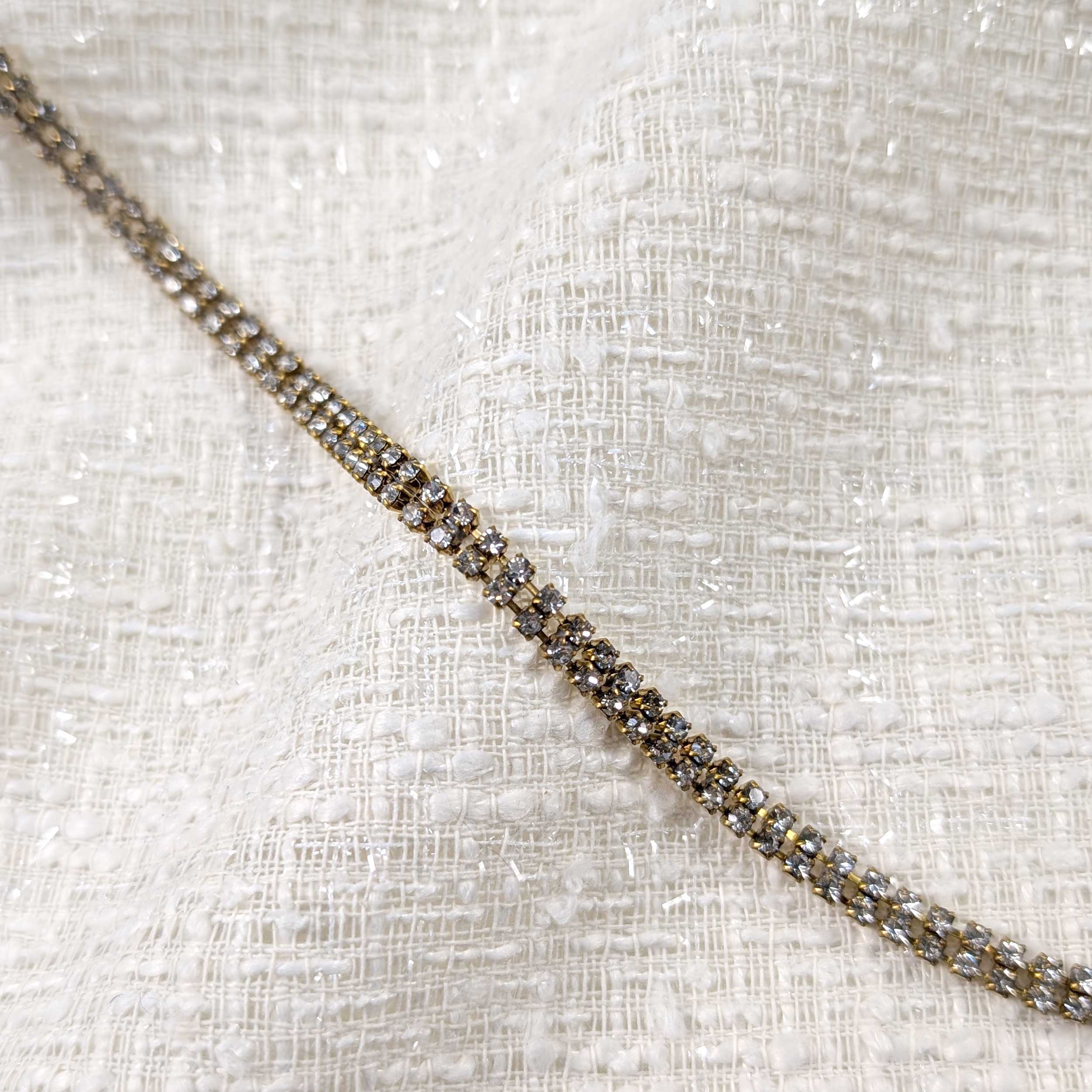 Catena Dorata con Strass Doppi Image