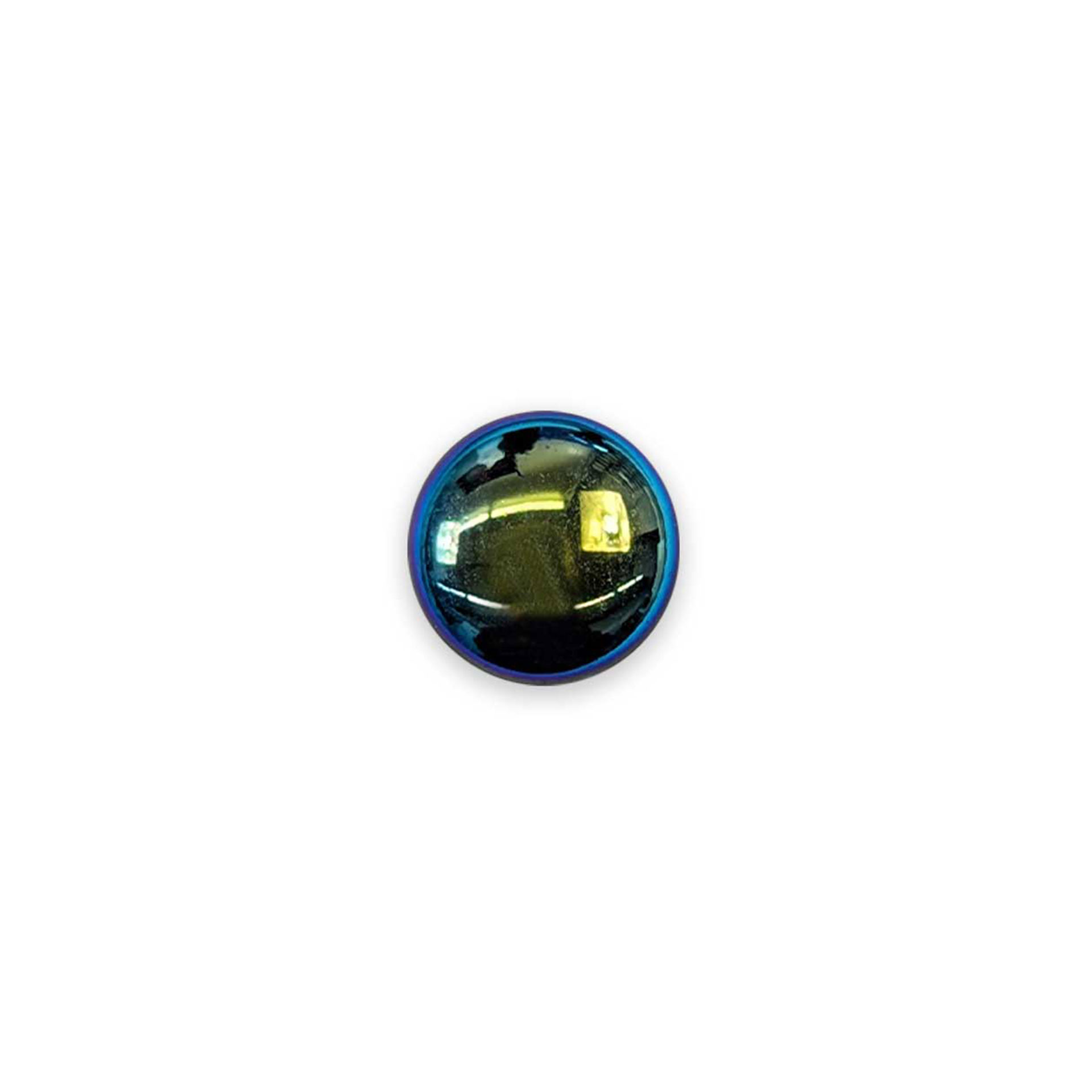 Bottone Vetro Metallizzato Blu Lin 20 Image