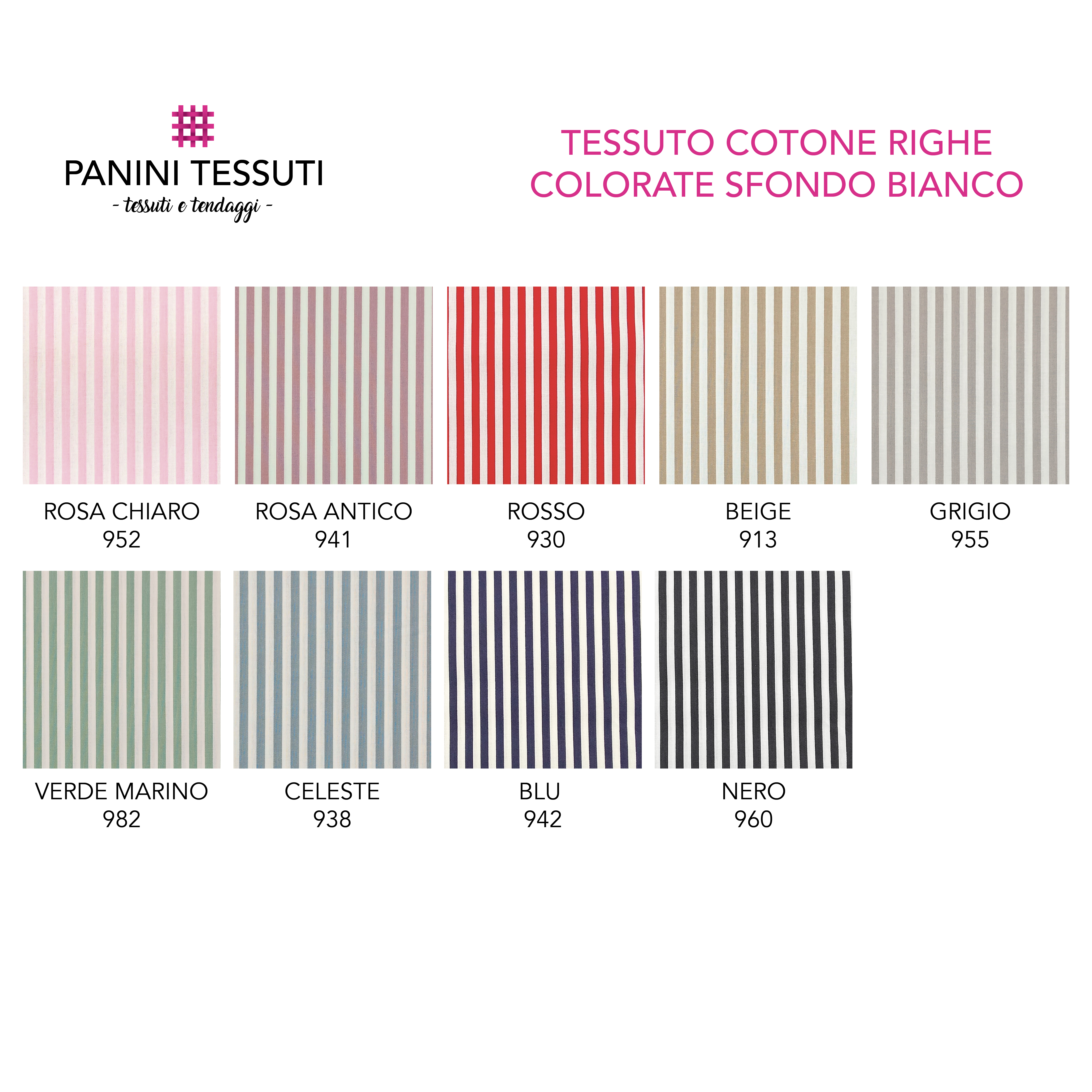 Tessuto Cotone Righe Colorate Sfondo Bianco Image