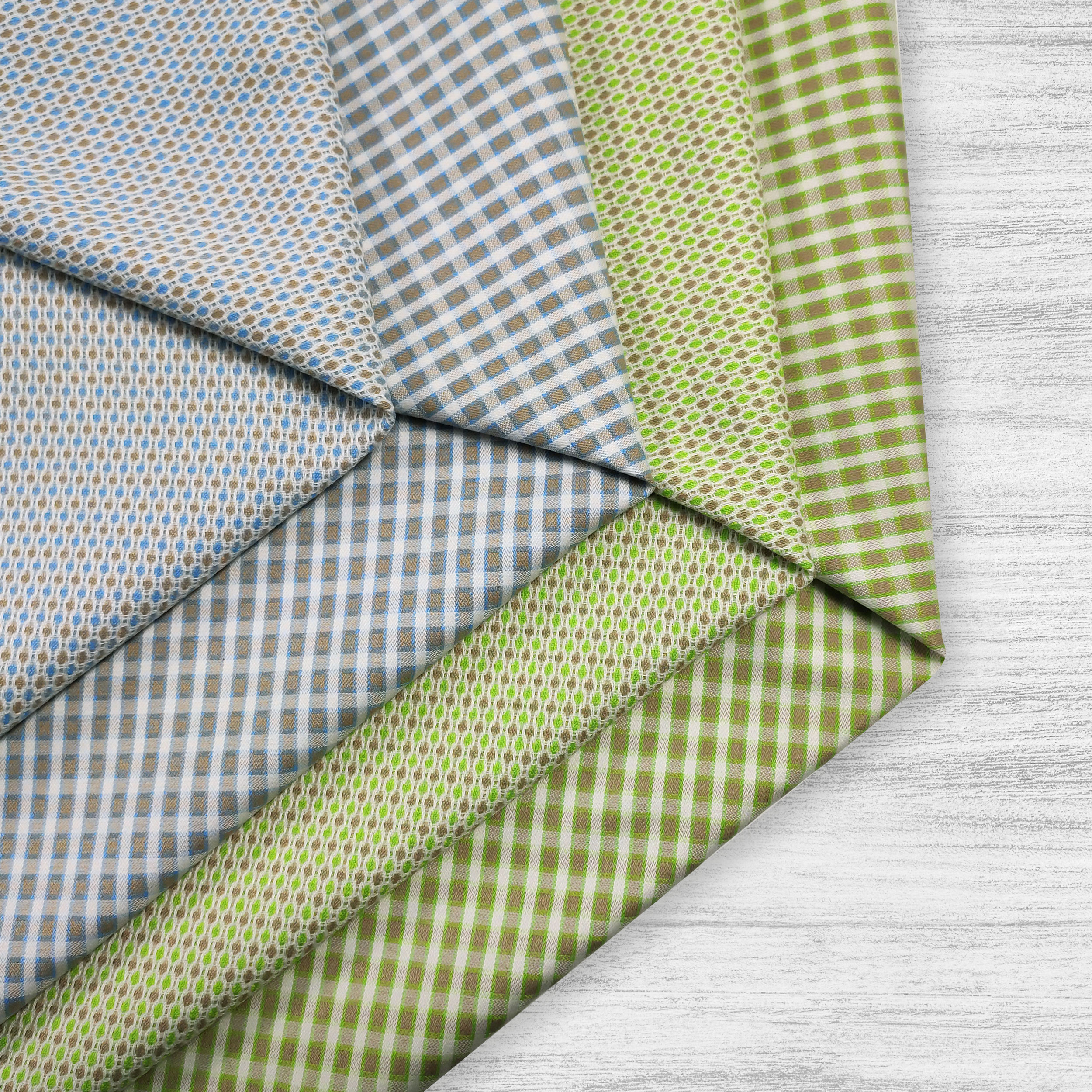 Tessuto Elasticizzato Microfantasia Beige