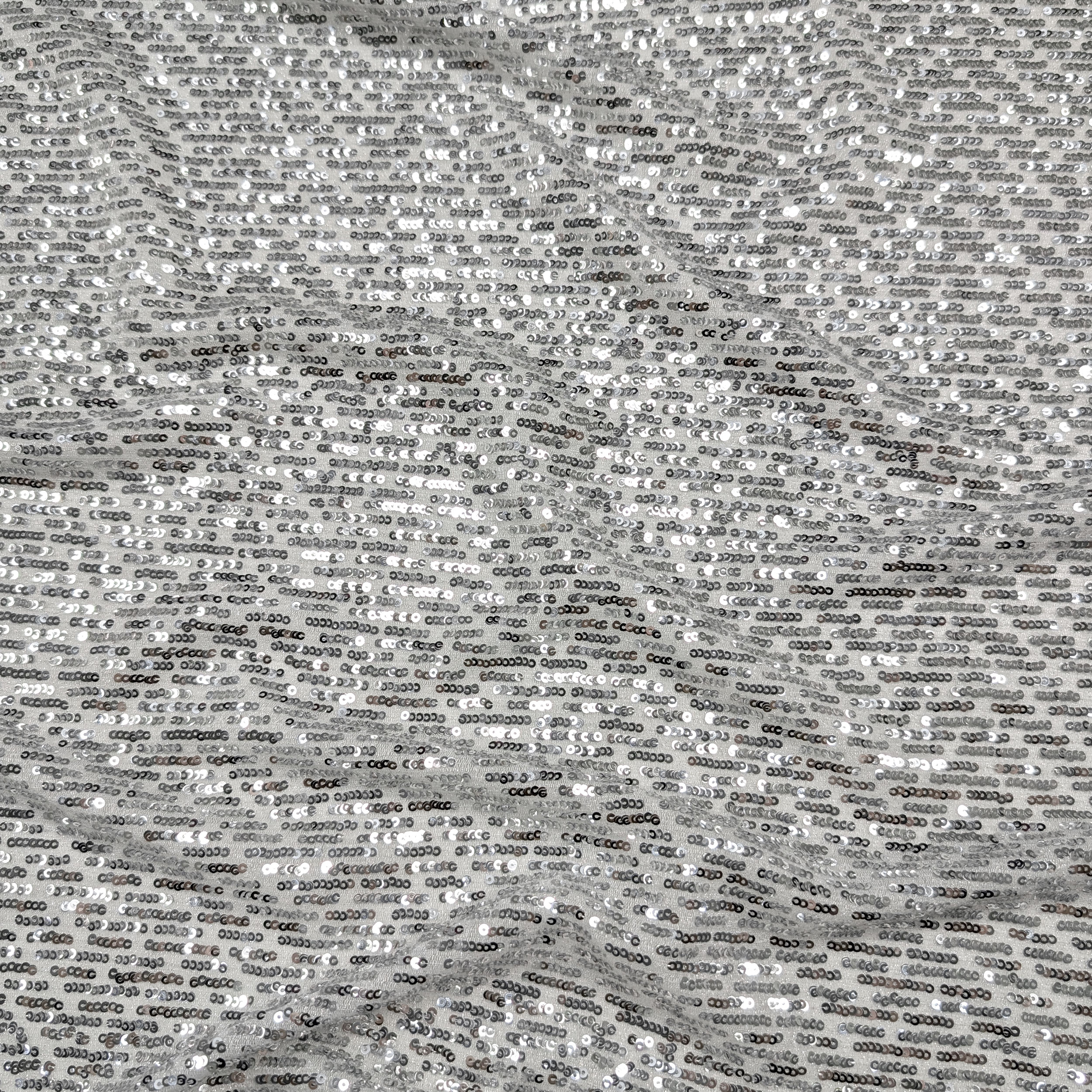 Paillettes a Cascata Morbida Argento Image
