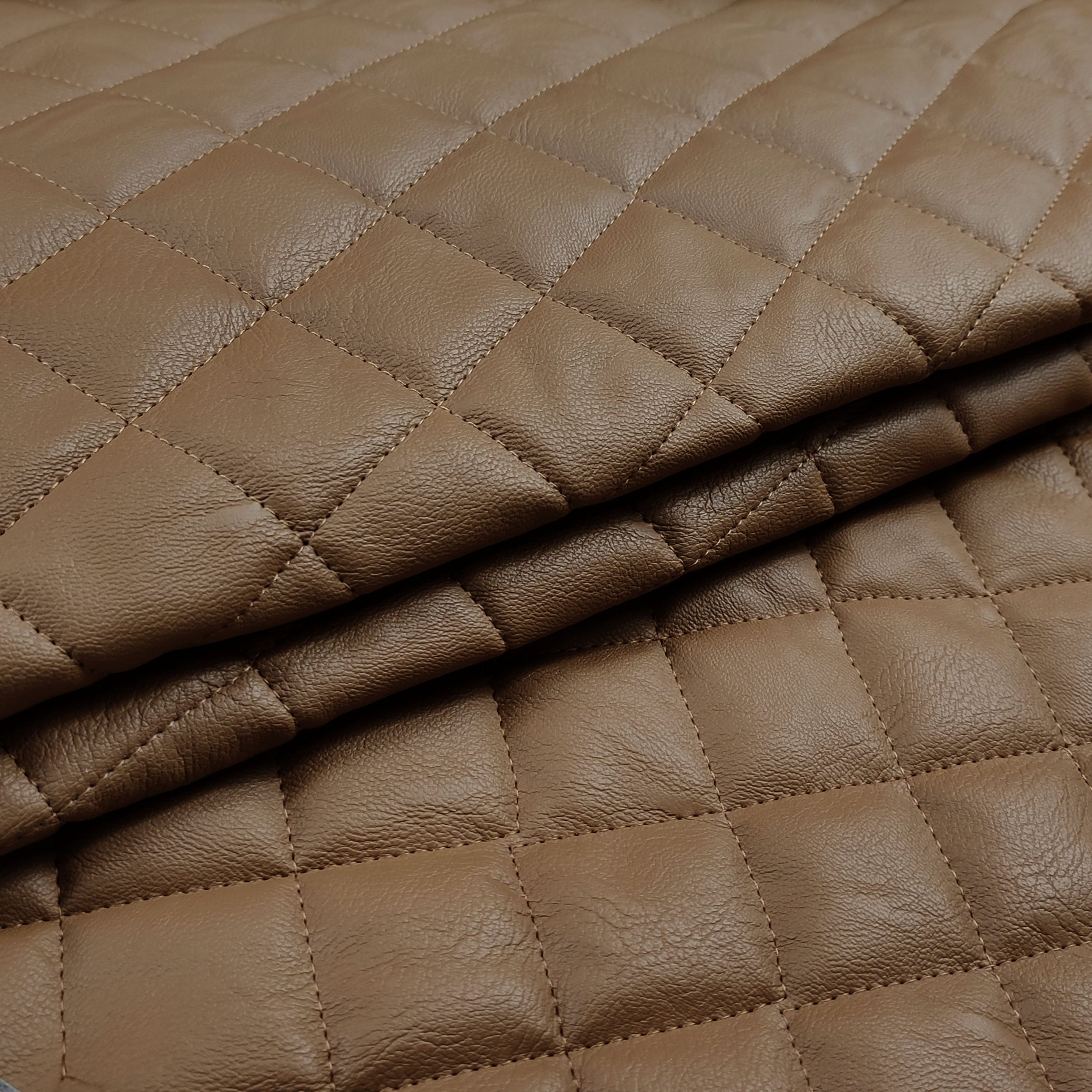 Marrone Similpelle Tessuto In Finta Pelle Materiale In Morbido - Foto 6