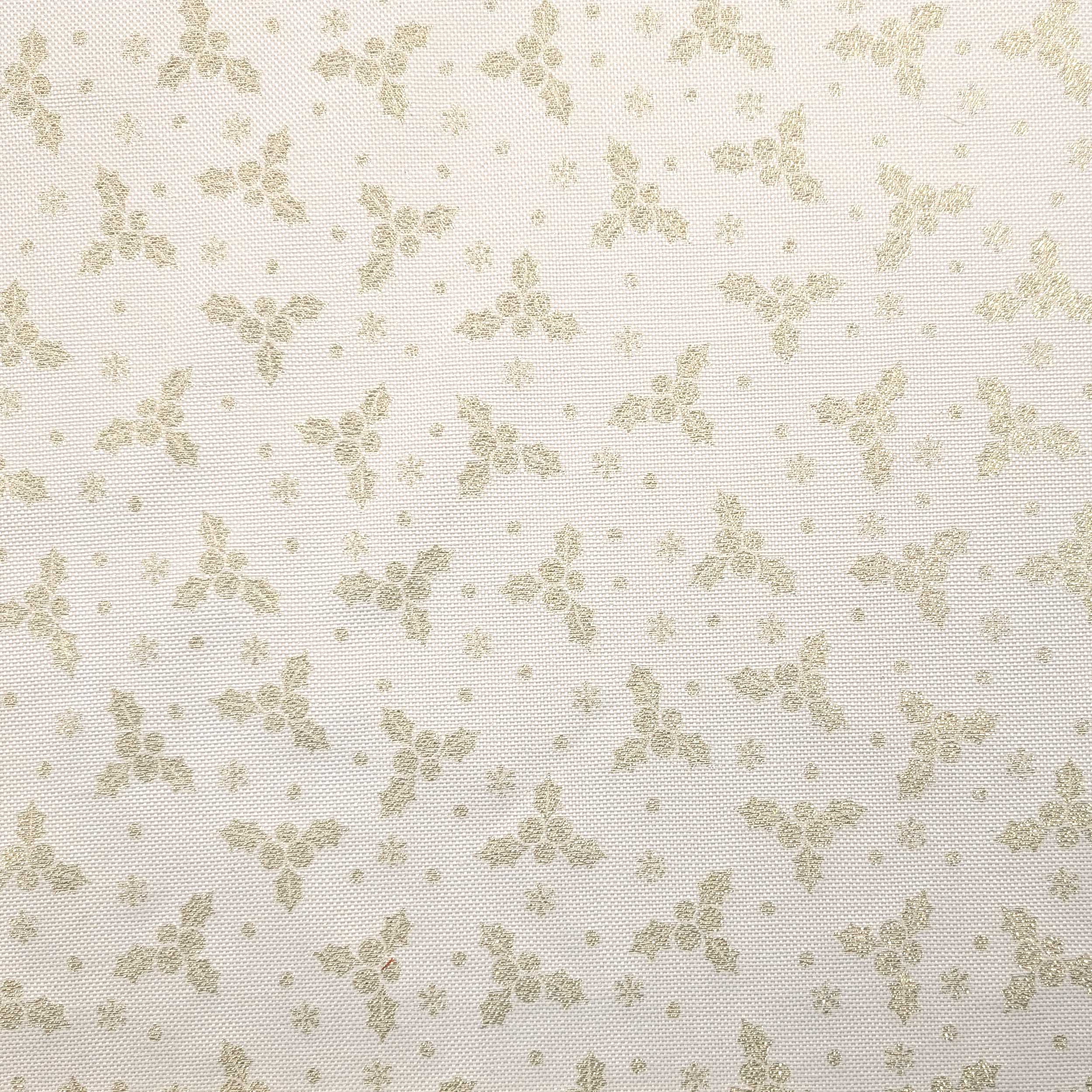 Jacquard Natalizio Agrifogli Lurex Oro Image