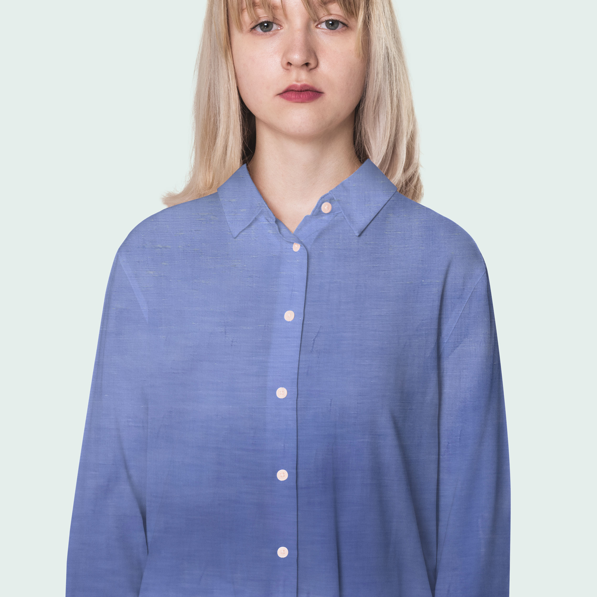 Tessuto per Camiceria Azzurro Image