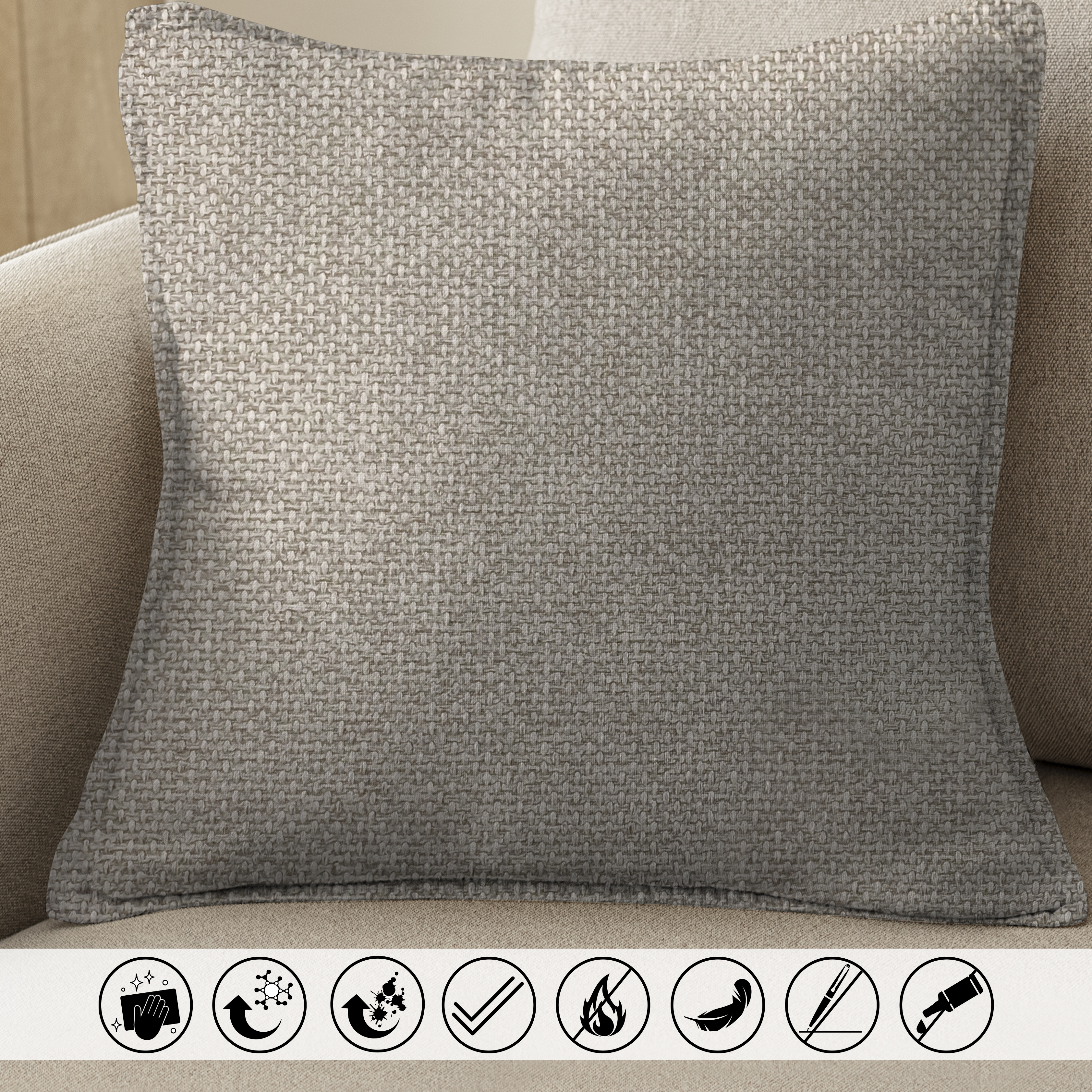 Tessuto Arredo Trama Melange Lino Image