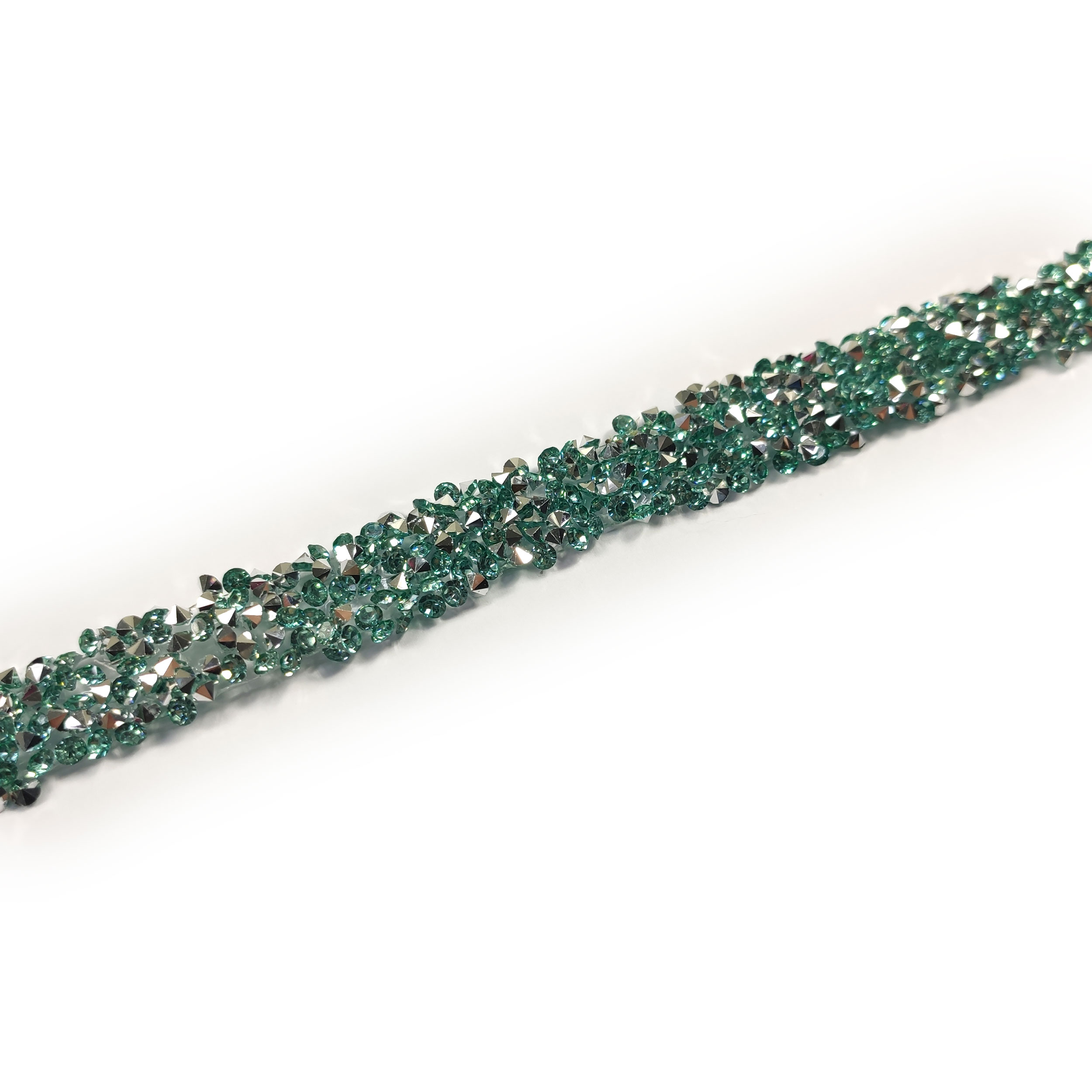 Passamaneria Perle e Strass tipo Swarovski Termoadesiva Image
