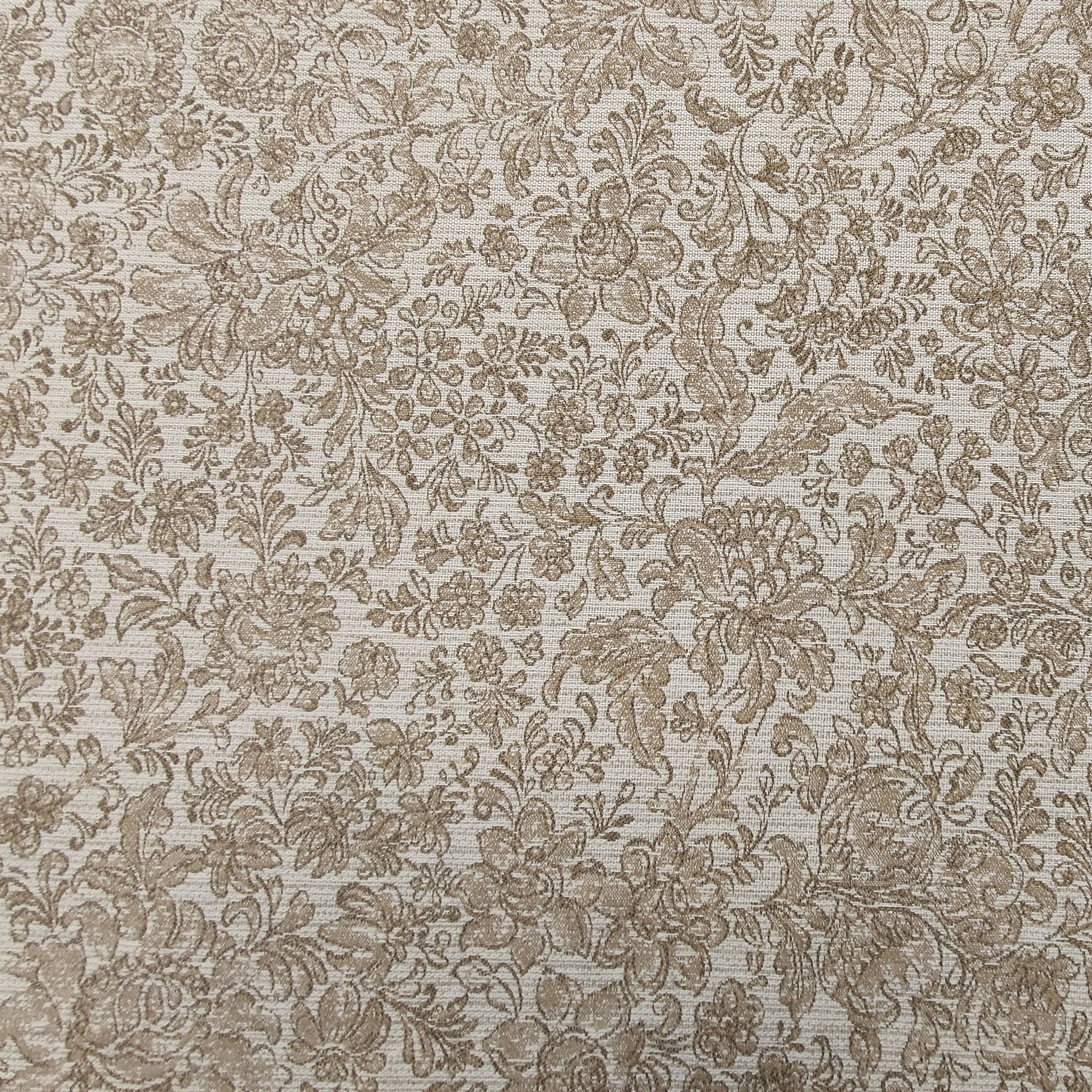 misto cotone jacquard fiori beige