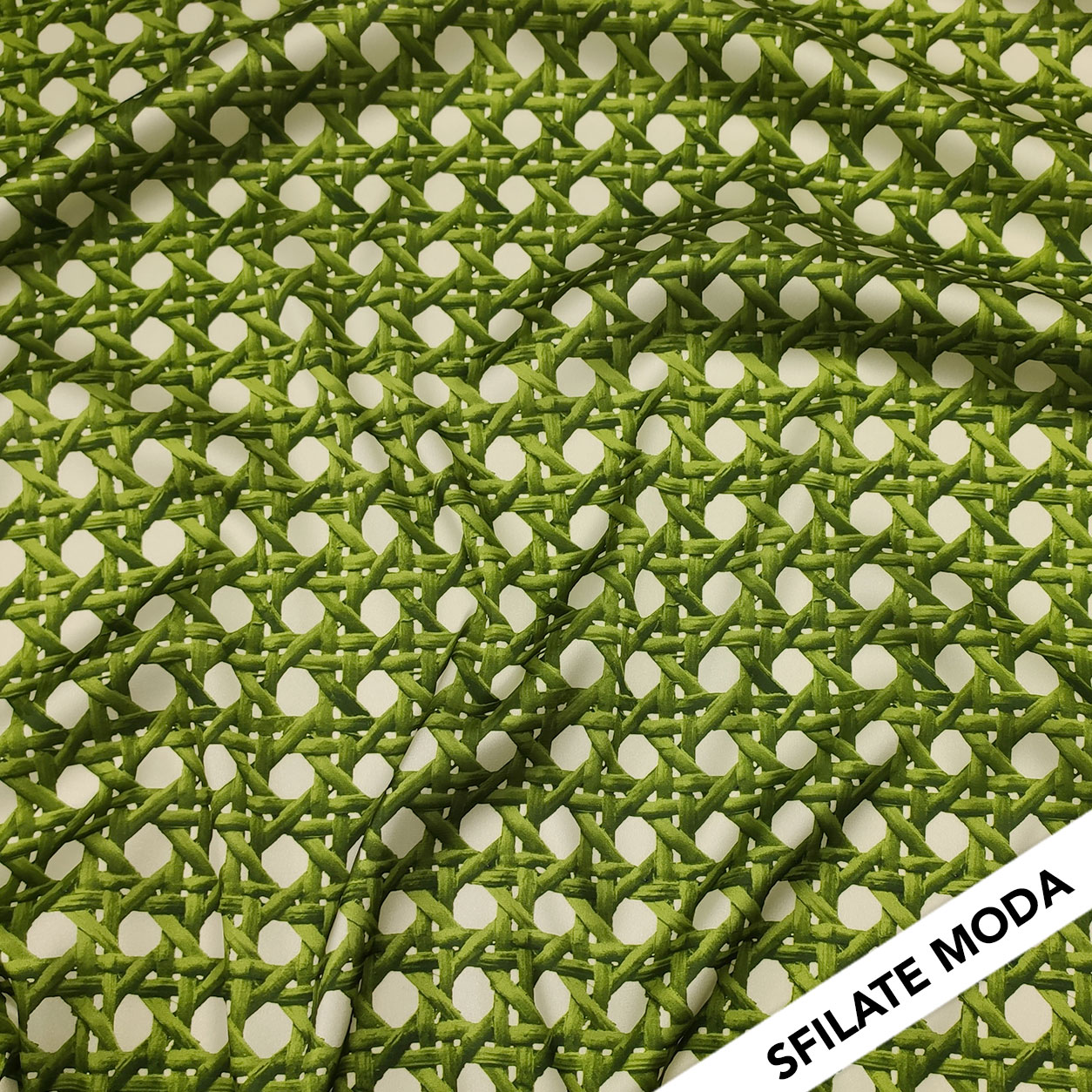 Rasetto Elasticizzato Setato Intreccio Verde