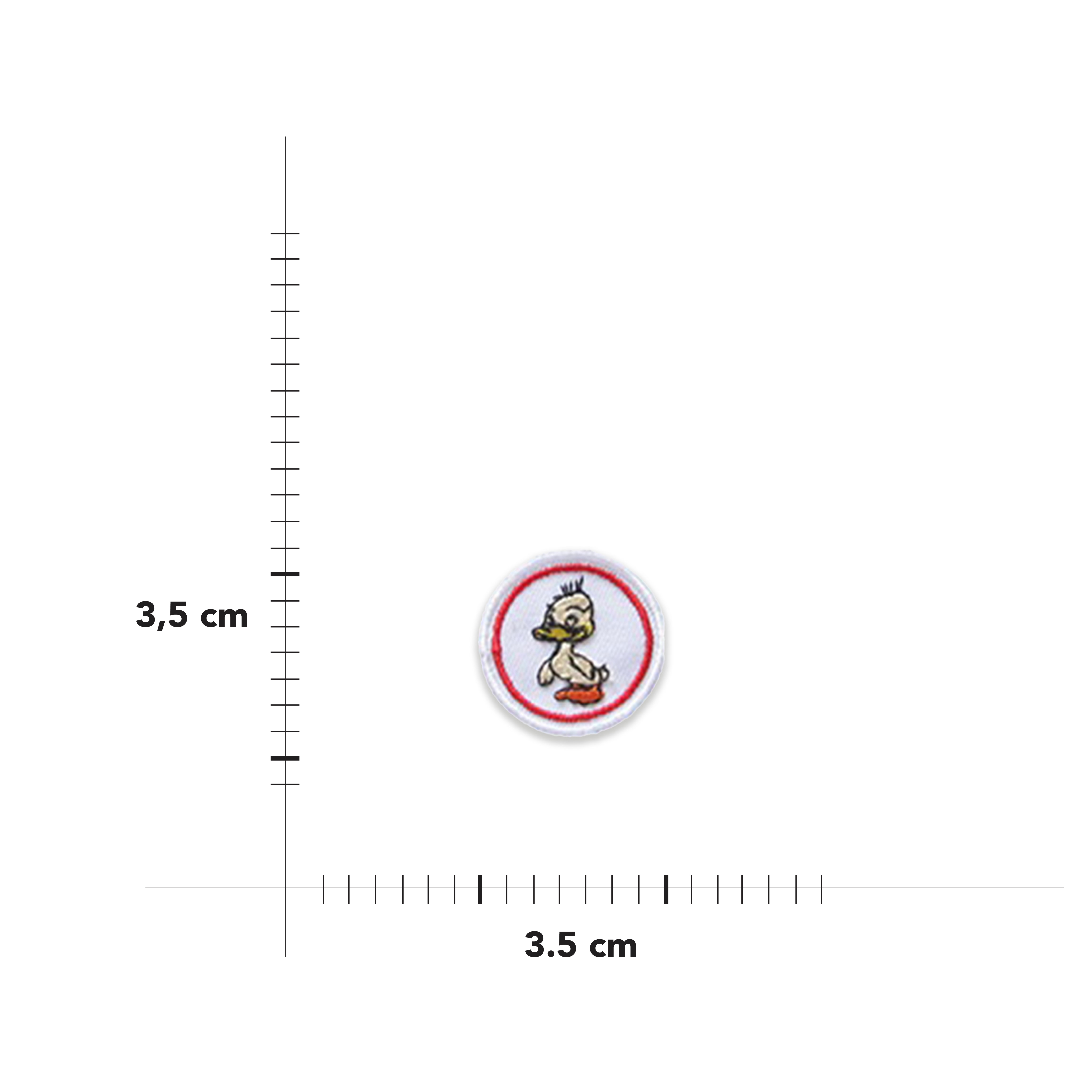 Applicazione Termoadesiva Rotonda Fantasia Image