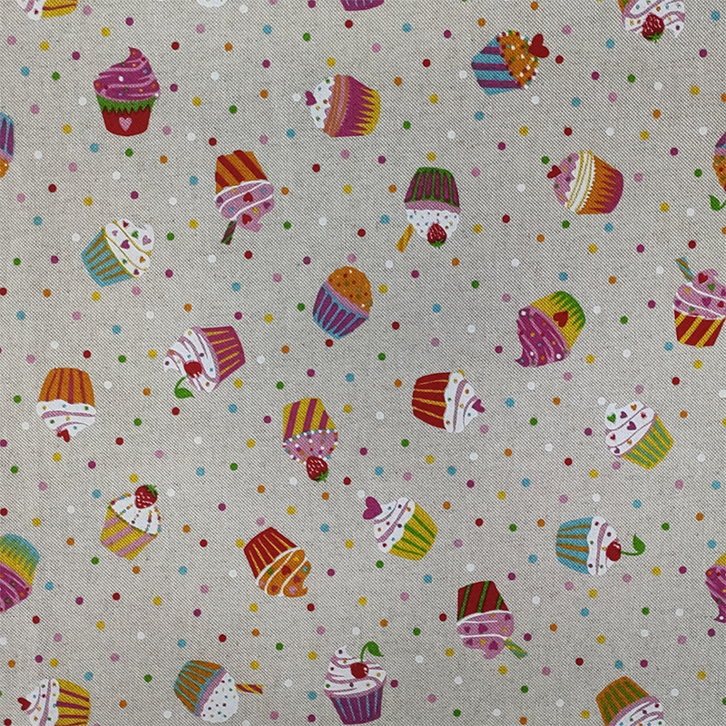 Tessuto Misto Cotone Cup Cake
