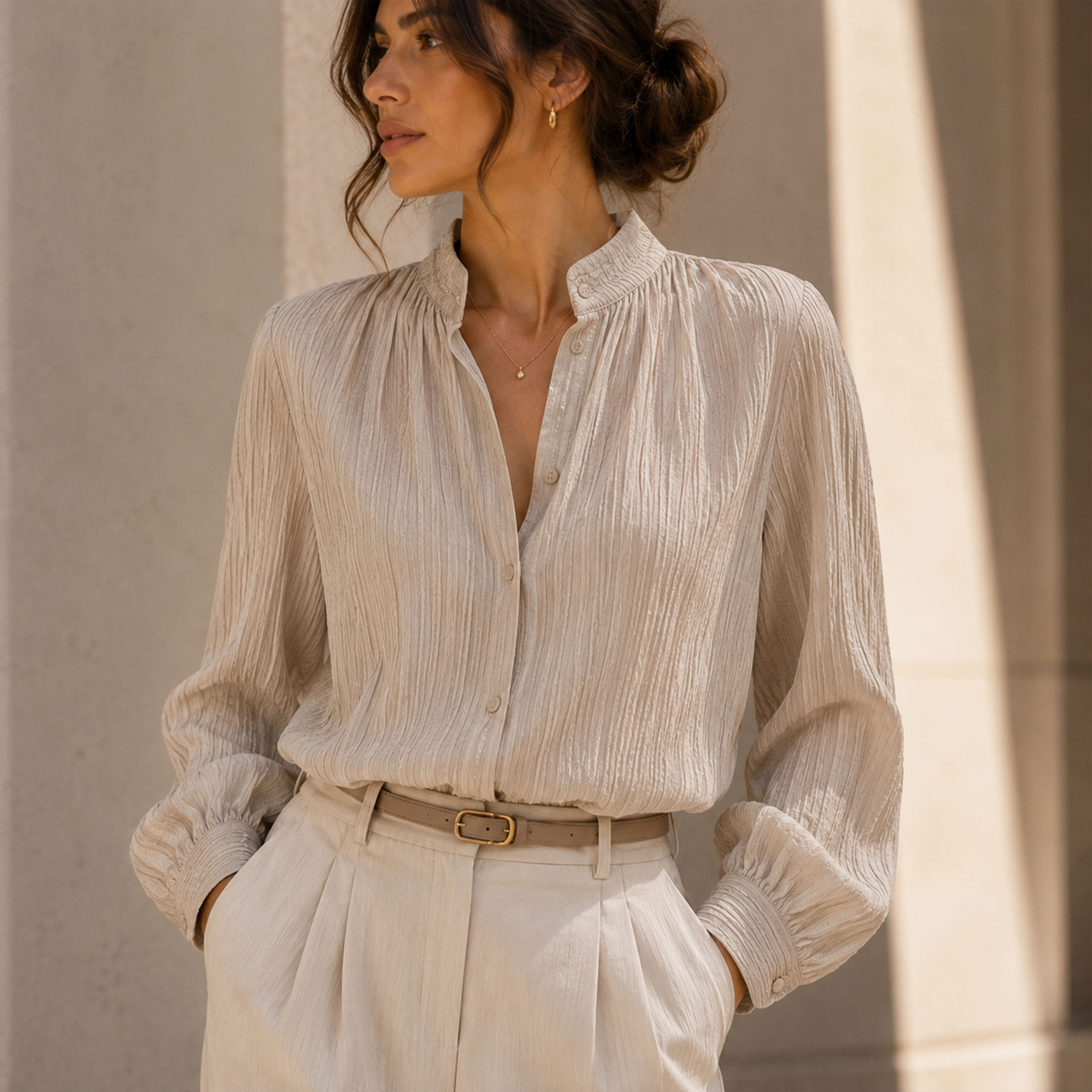 Viscosa Goffrata Beige Image