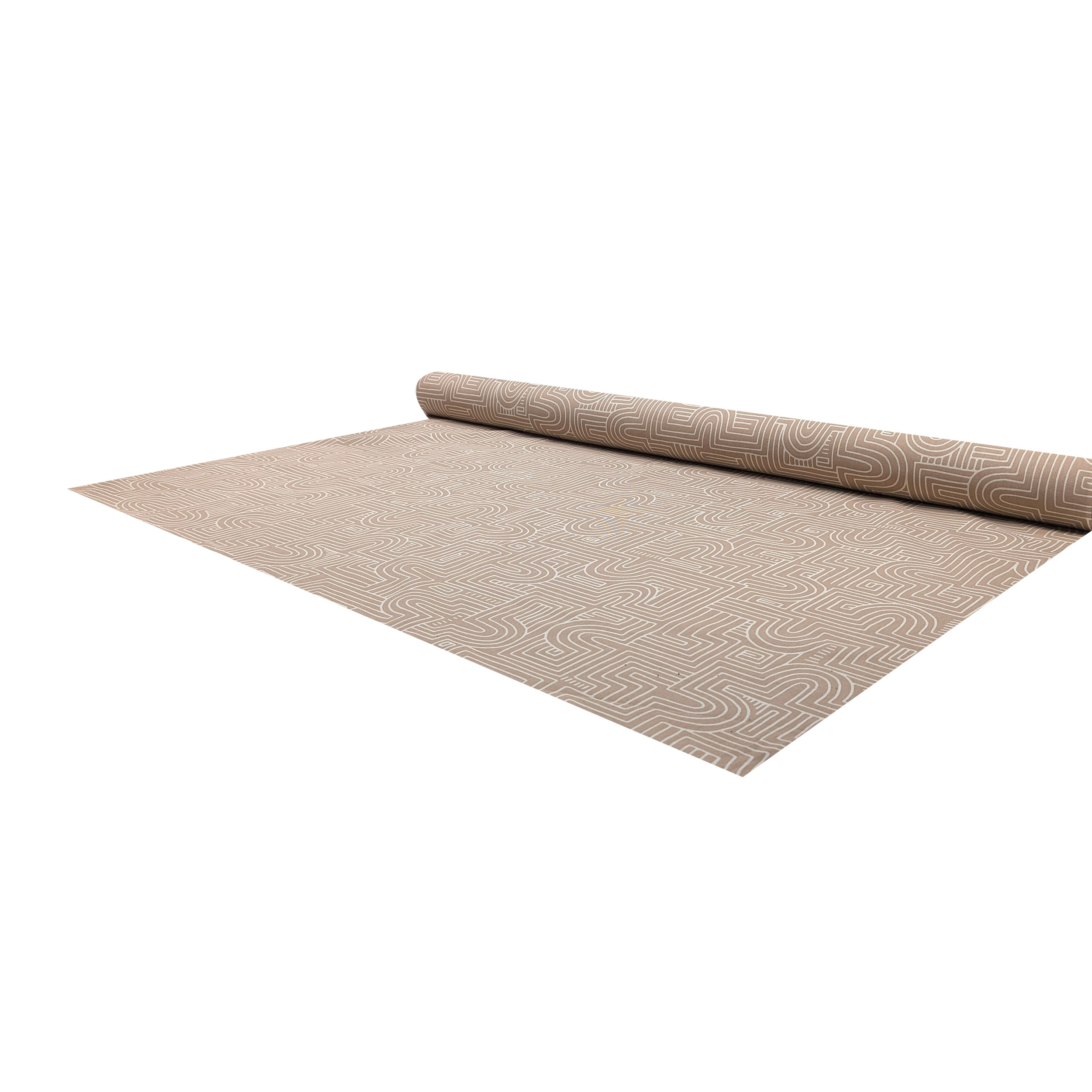 Tessuto Panama Labirinto Sfondo Beige Image