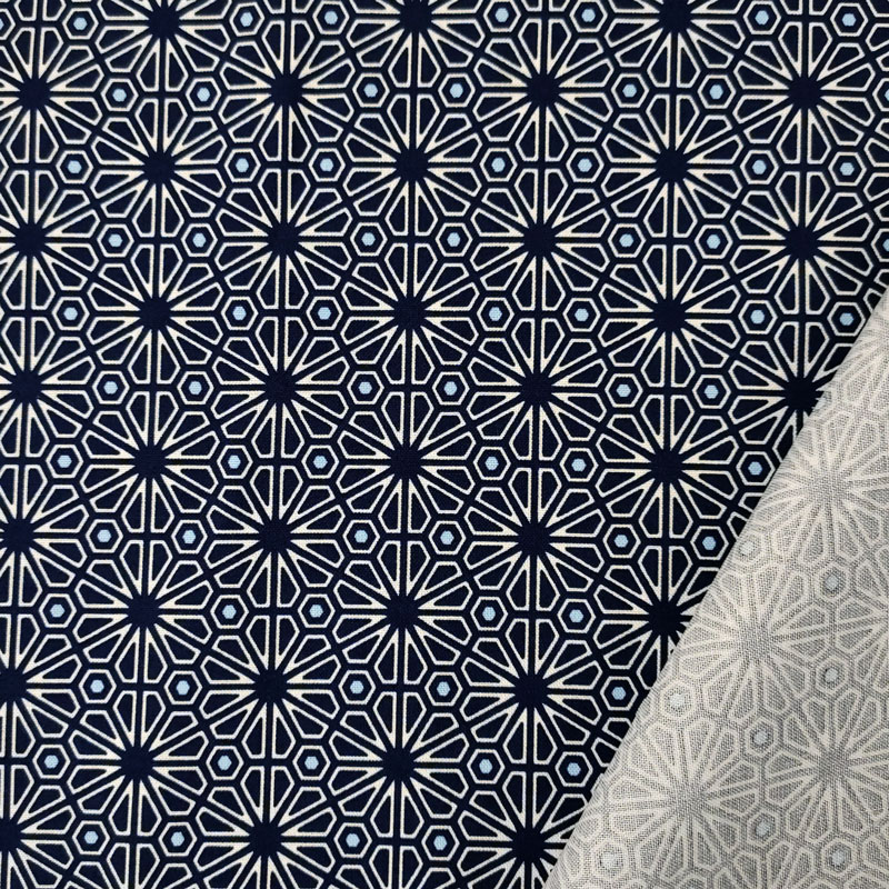 leggero-tessuto-di-cotone-fiori-geometrici-blu