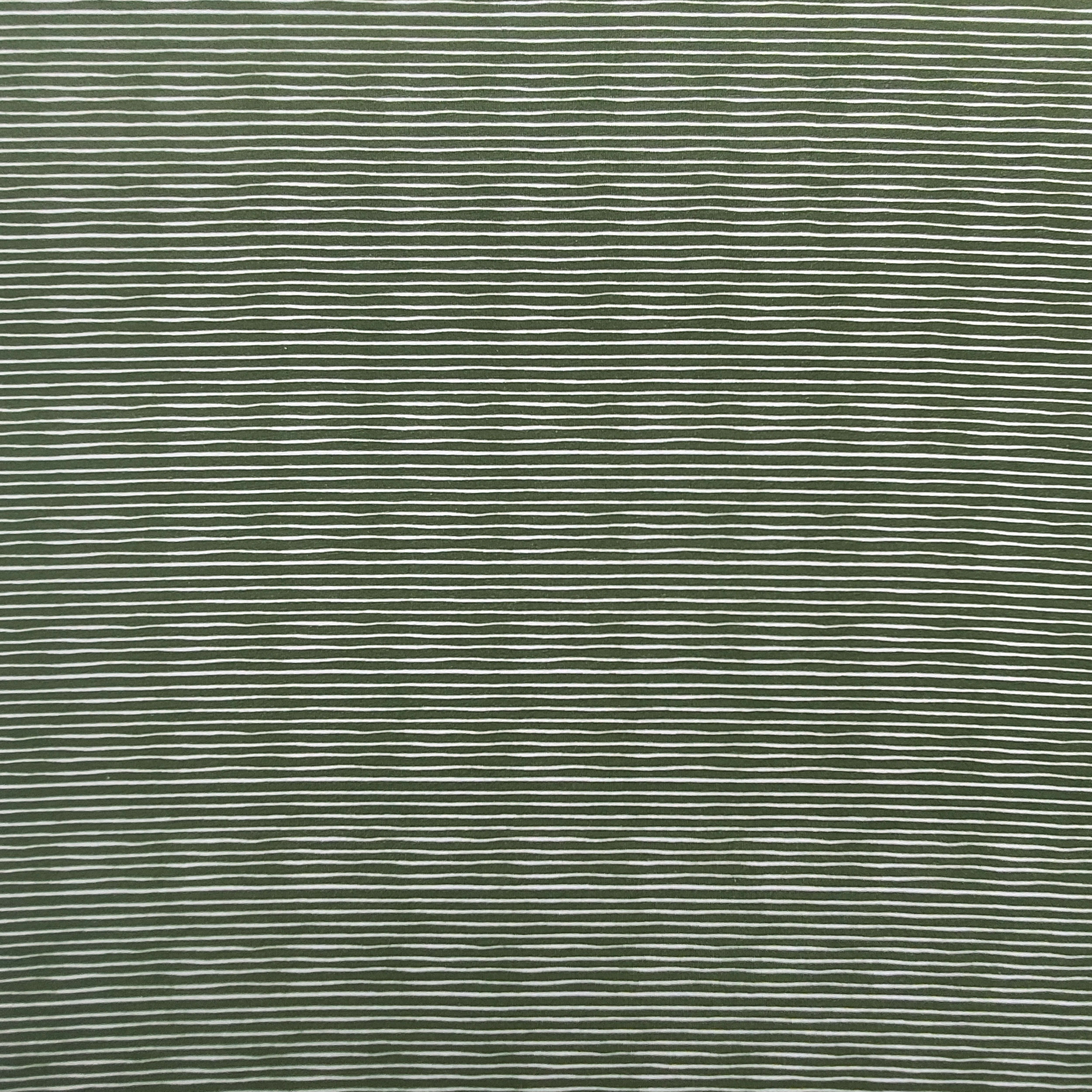 Jersey Cotone Fantasia Righe Sfondo Militare