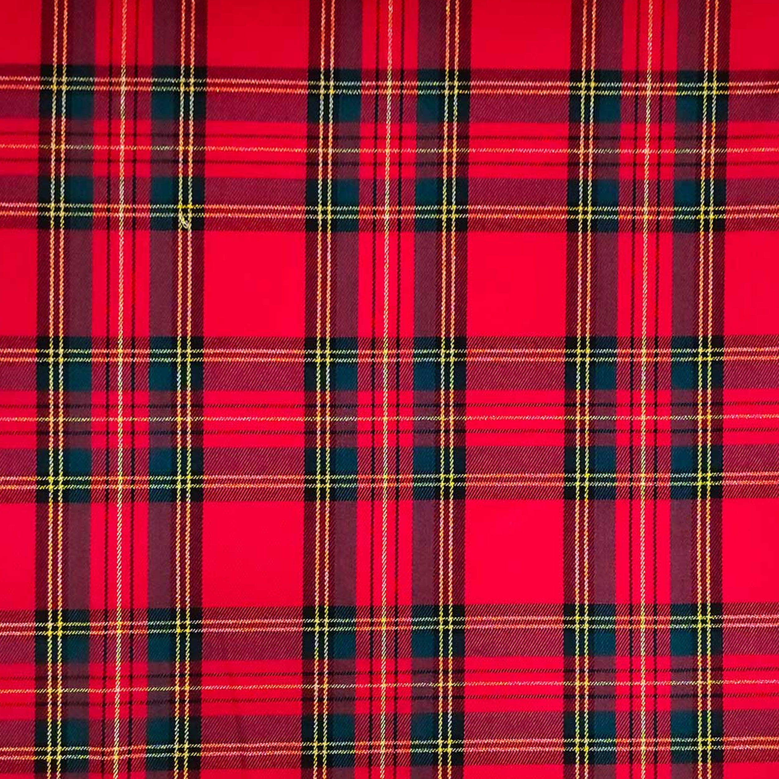 Tessuto Scozzese Classico Rosso con Lurex  Image