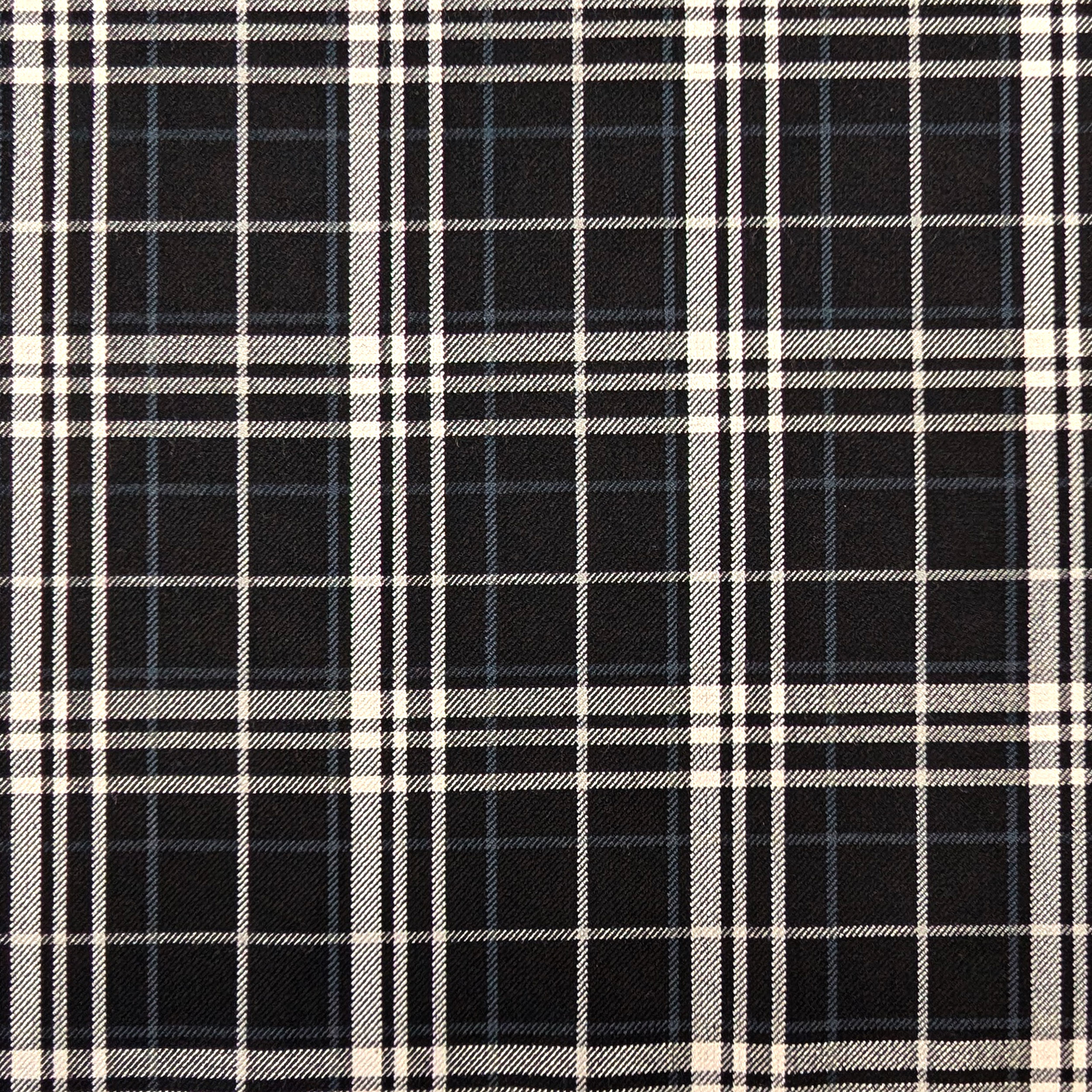 Cappotto Tartan Bianco e Nero Image