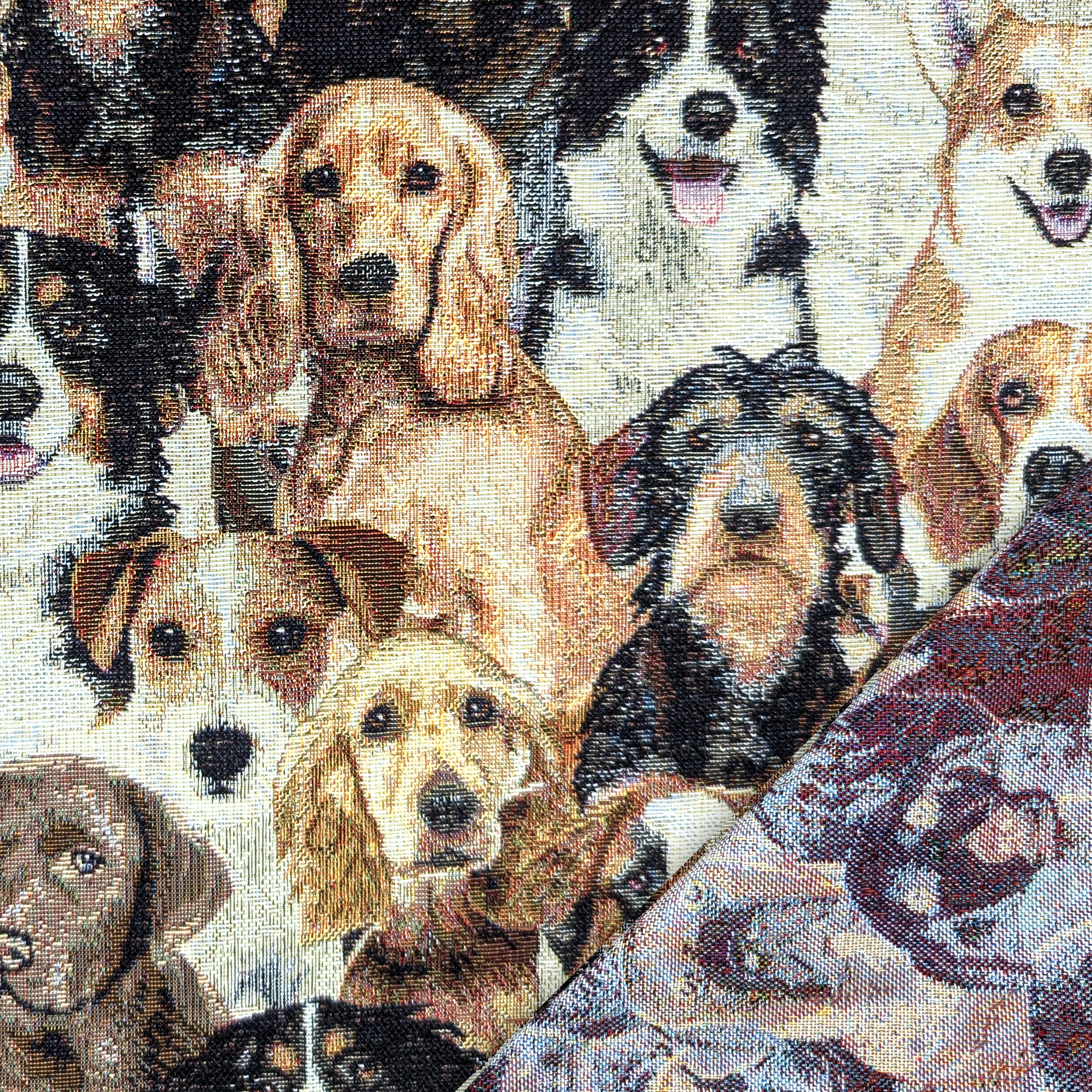 Tessuto Gobelin Fantasia Cani Image