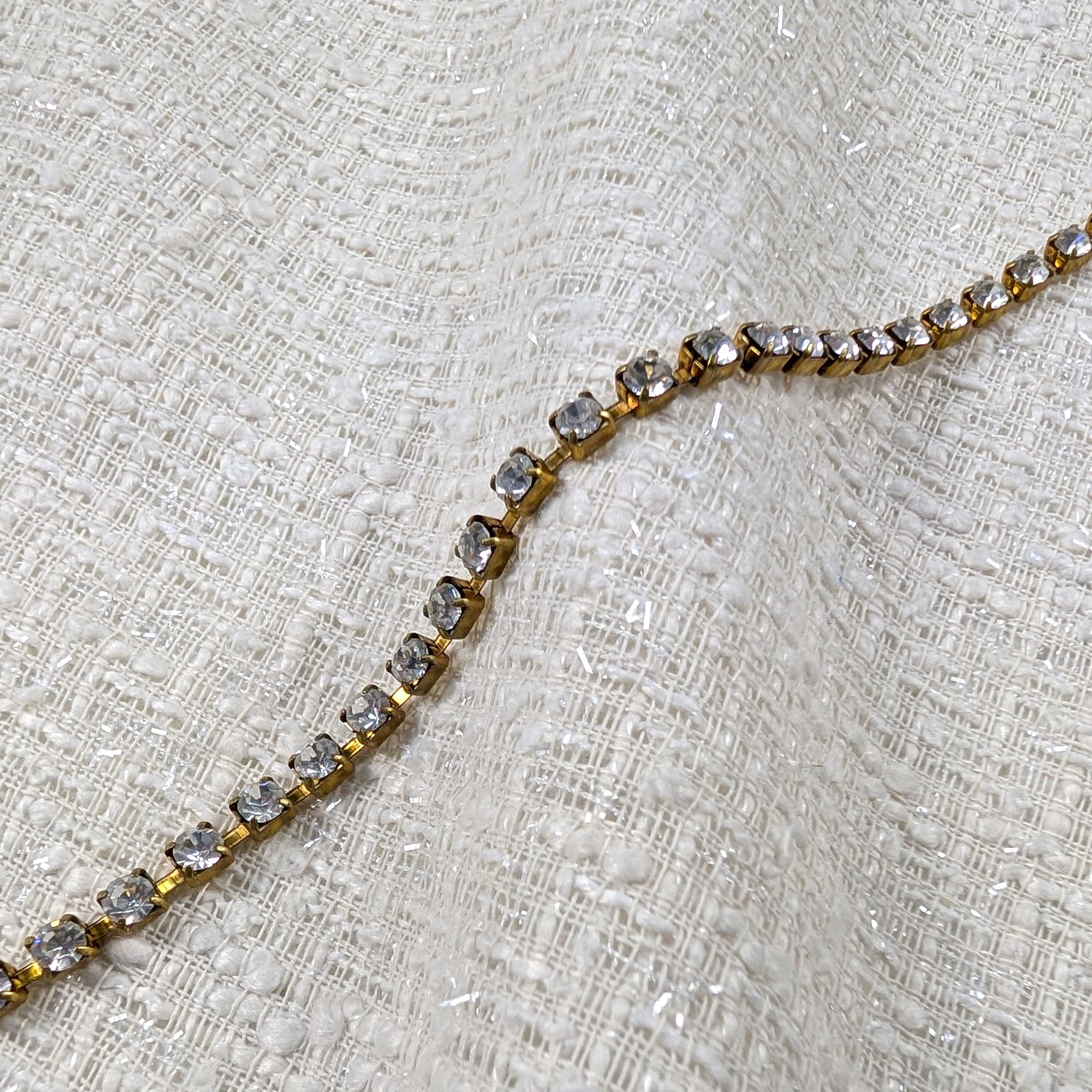 Catena Dorata Grande con Strass Image