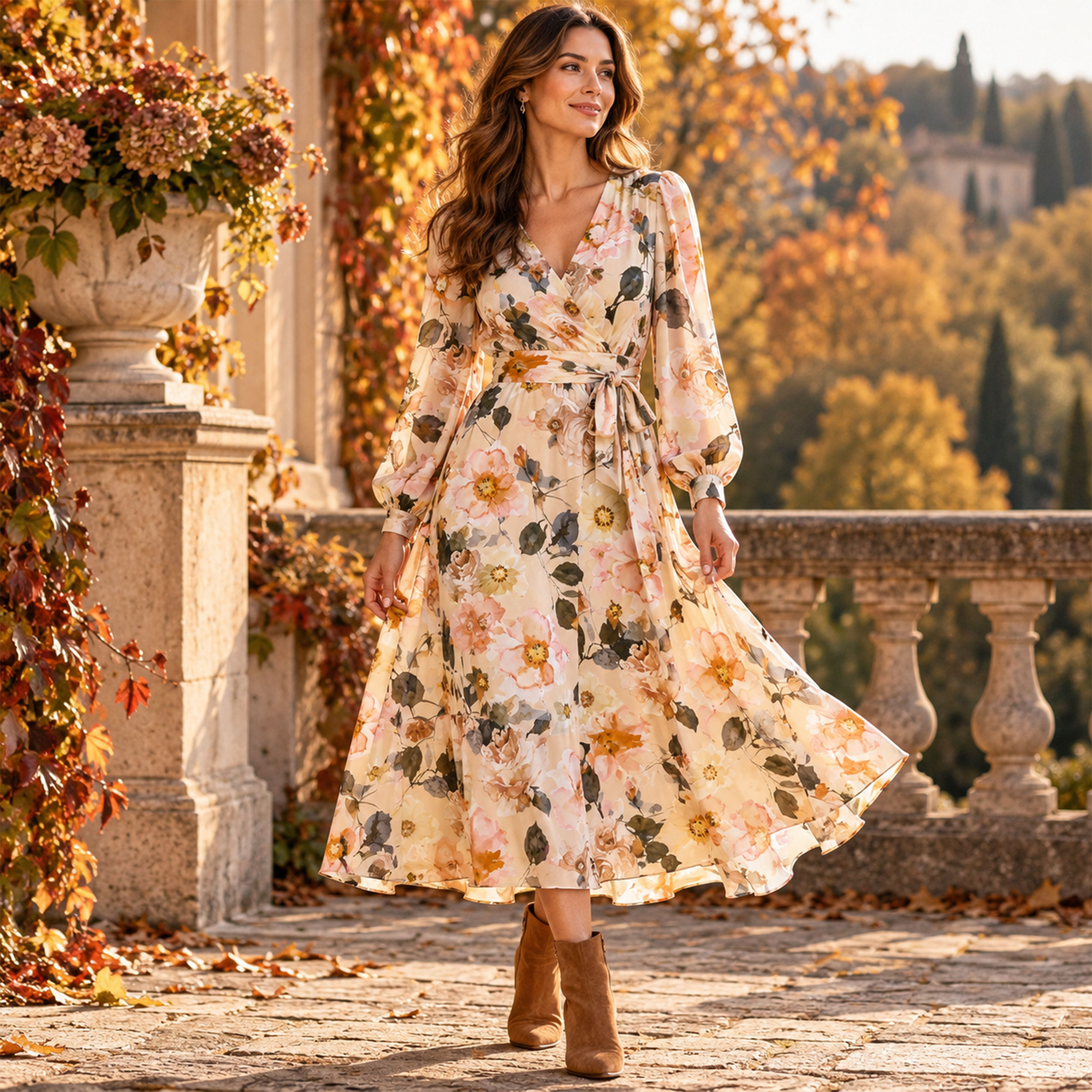 Misto Seta Fiori Acquerellati Image