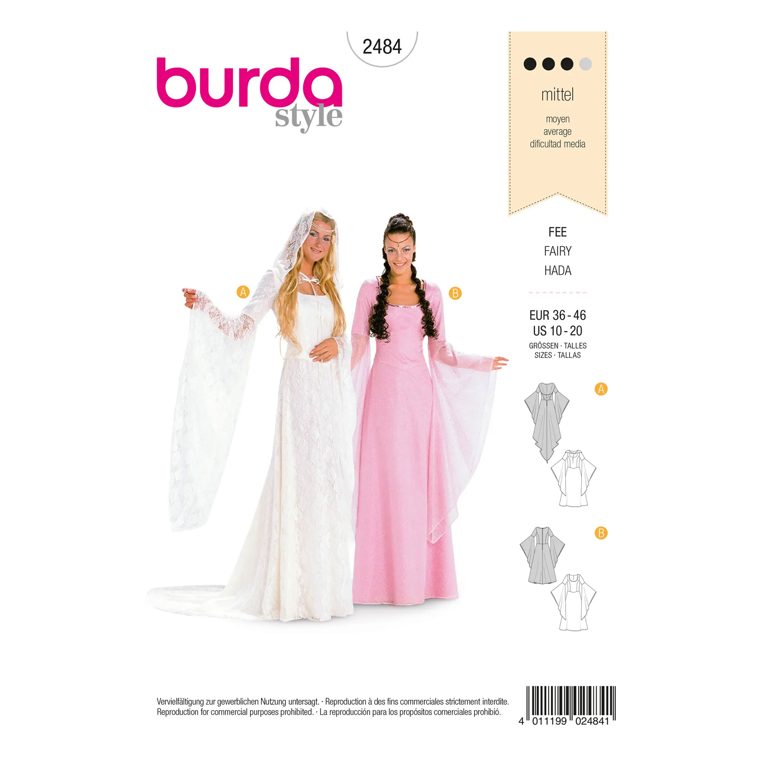 Cartamodello Burda Style Medium Carnevale Fata Image