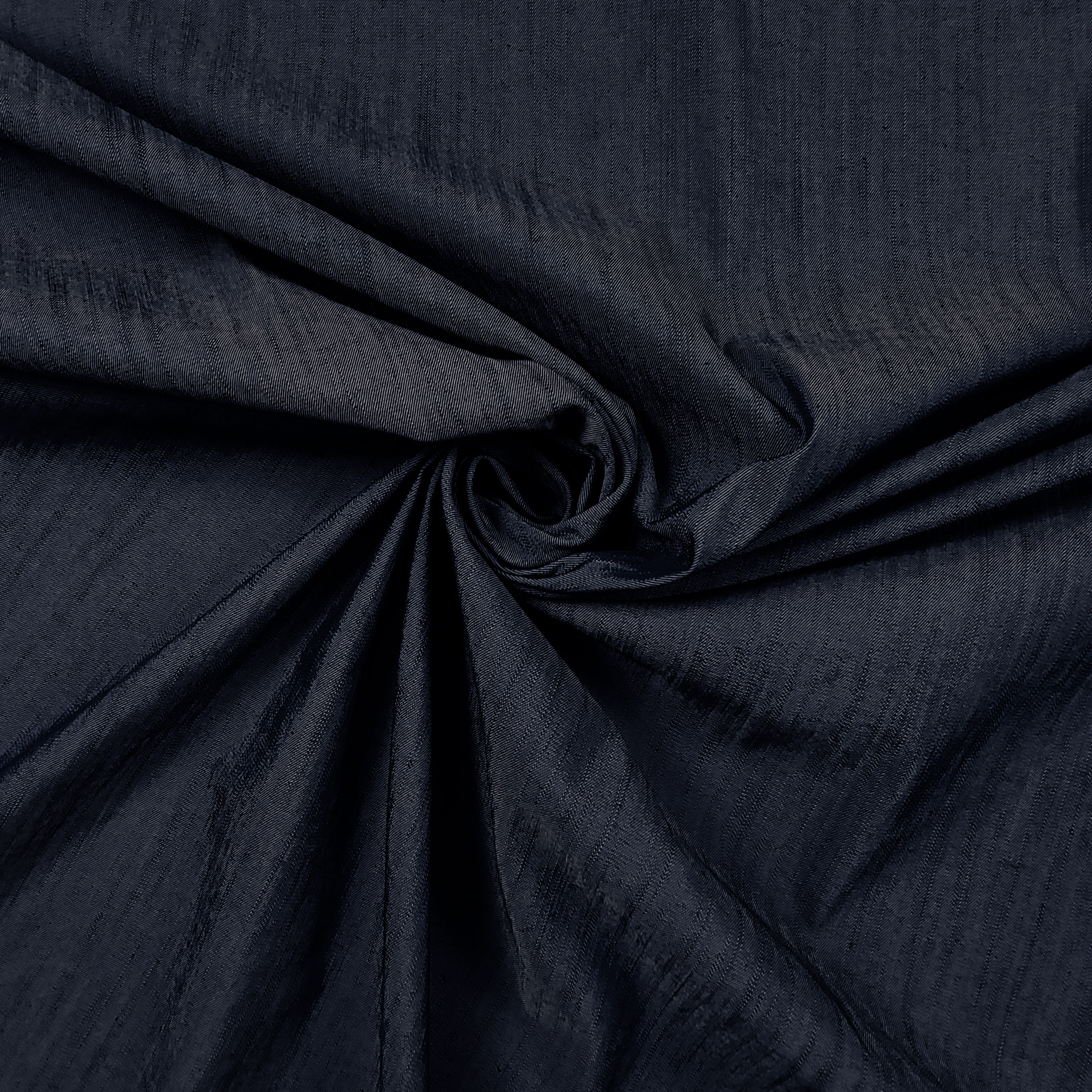 Tessuto Jeans Misto Cotone Blu Scuro Image