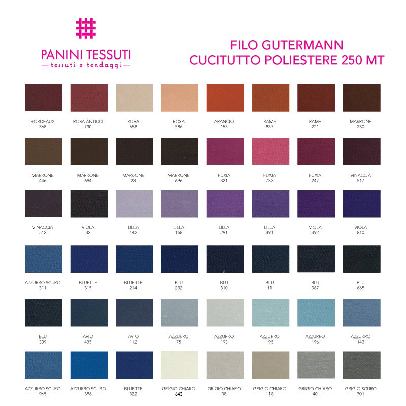 Filo Gutermann Cucitutto 250 mt p.2