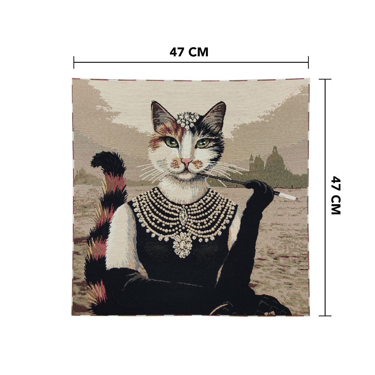 Pannello da Cuscino Gobelin Miss Le Chat Image
