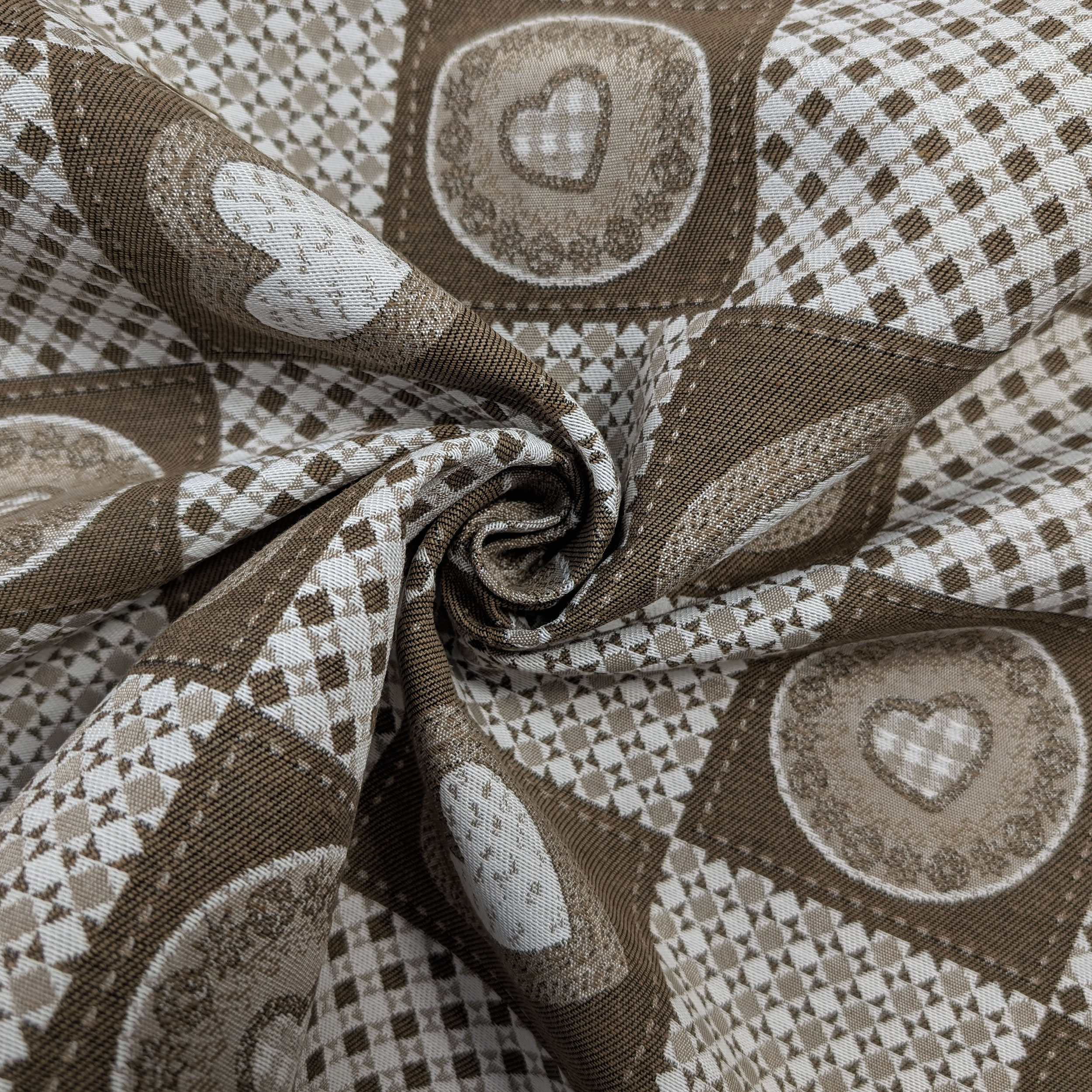 Jacquard Double Fantasia Mattonelle Cuori Tirolesi Image