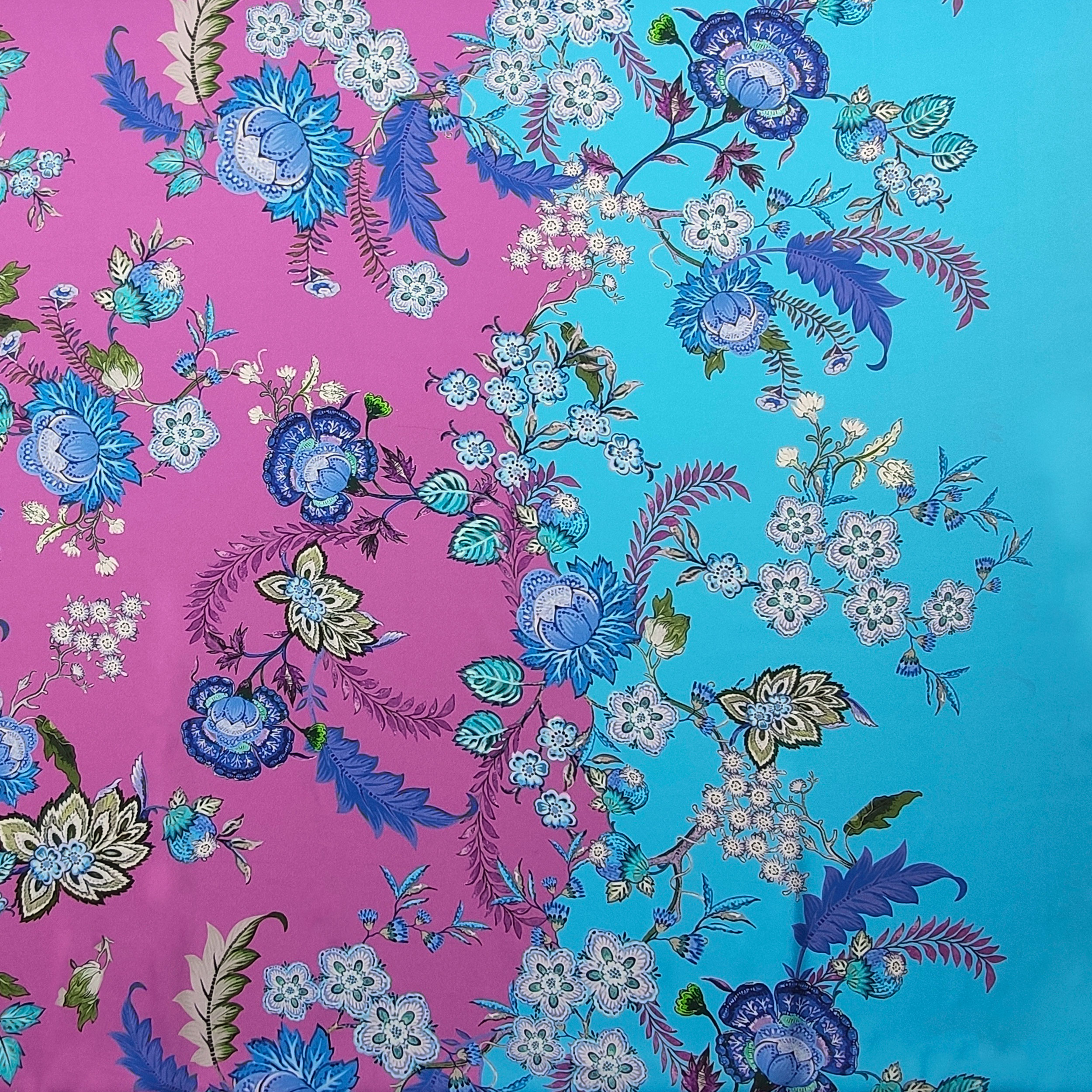 Rasetto Alta Moda Fiori in Lilla e Azzurro