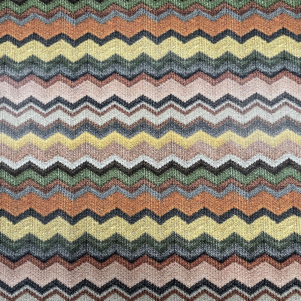 Tessuto Ecopelle Zig Zag Toni del Beige