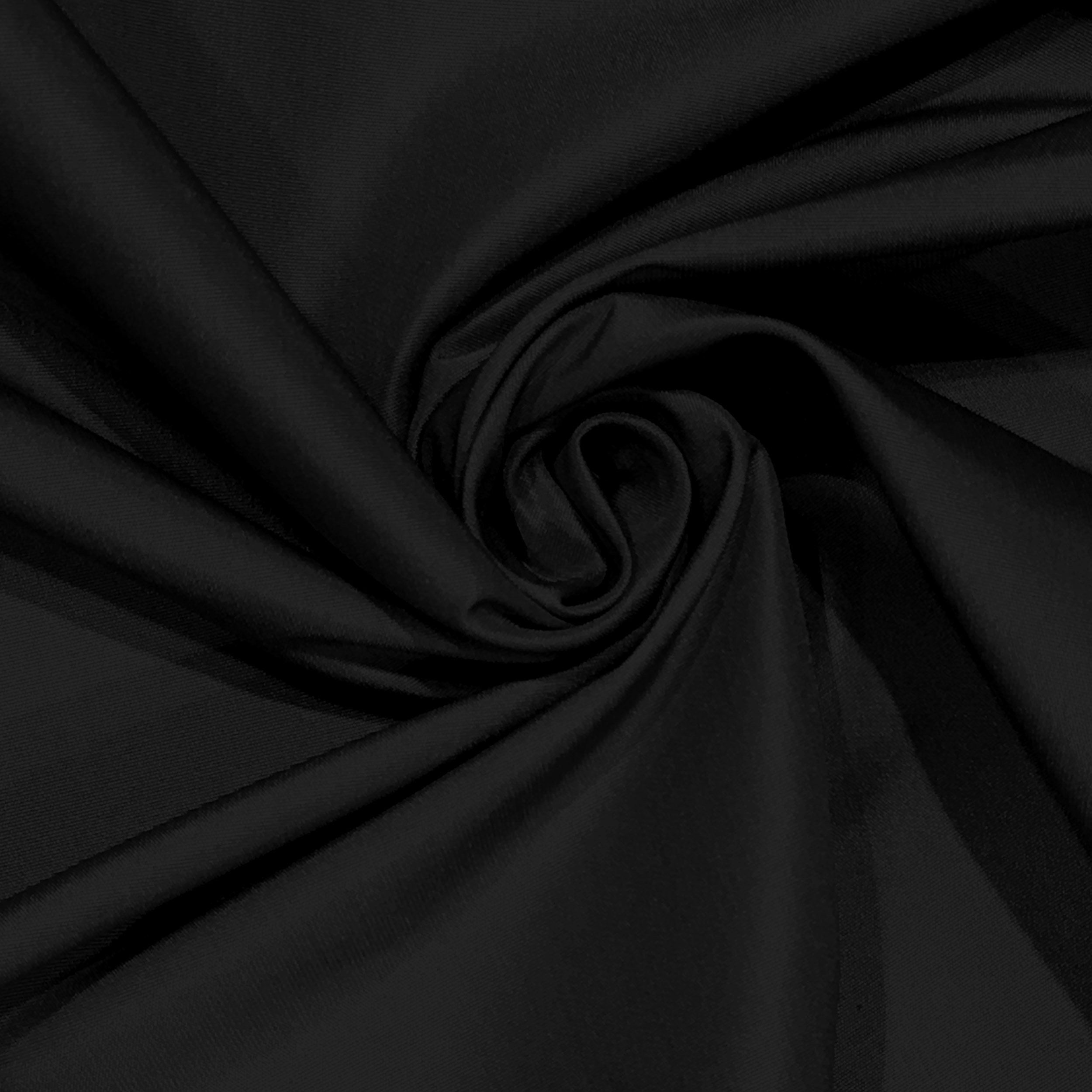 Ritaglio Taffetà Liscio Nero 100x150 cm Image