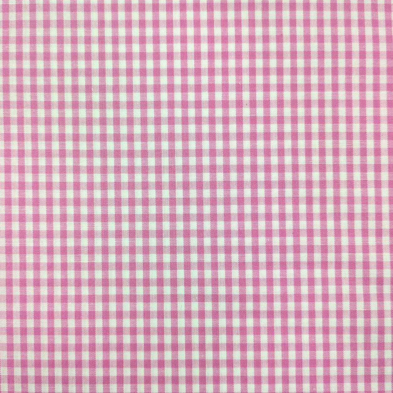 Tessuto cotone quadretto tinto in filo rosa scuro