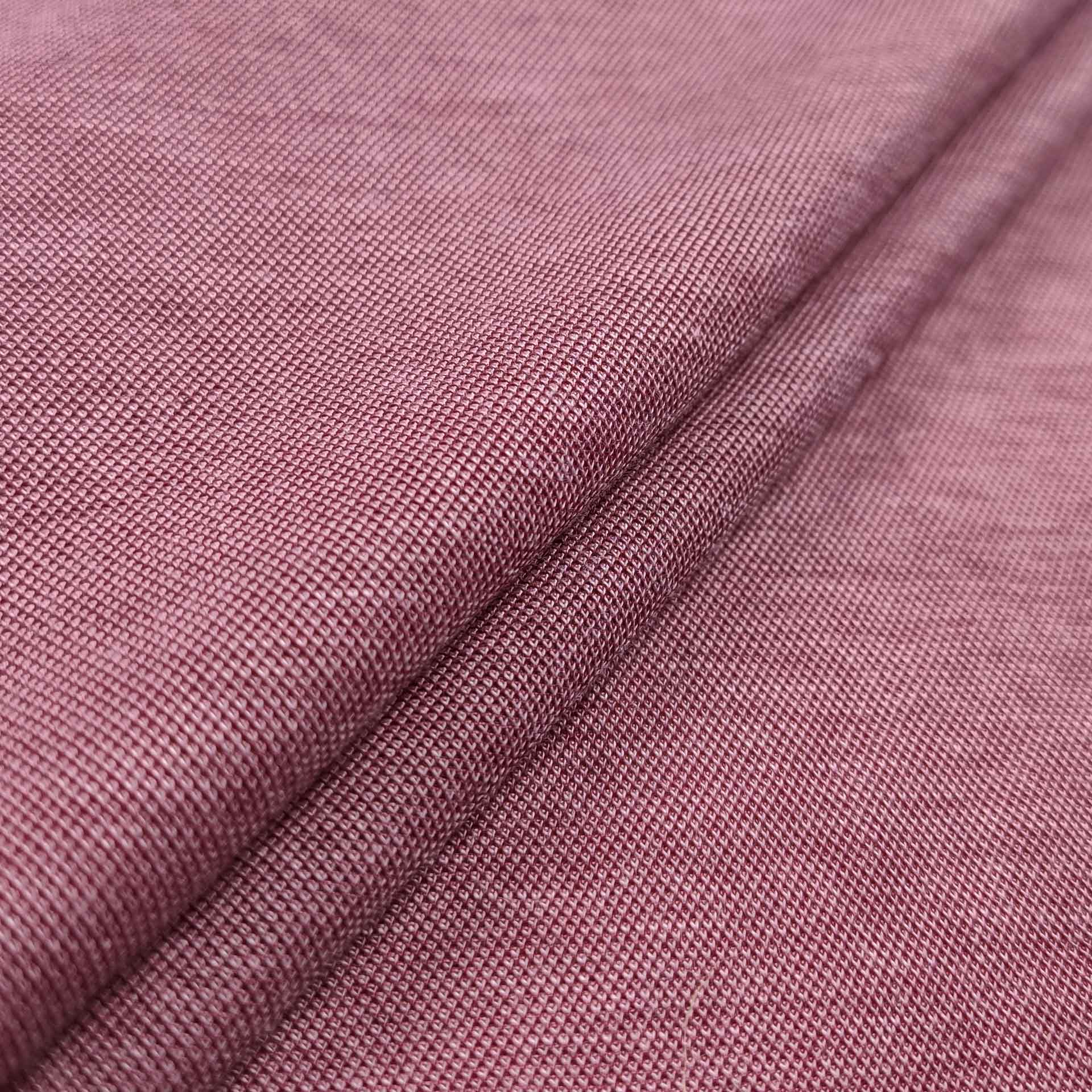 Jersey tessuto linen rosa melange