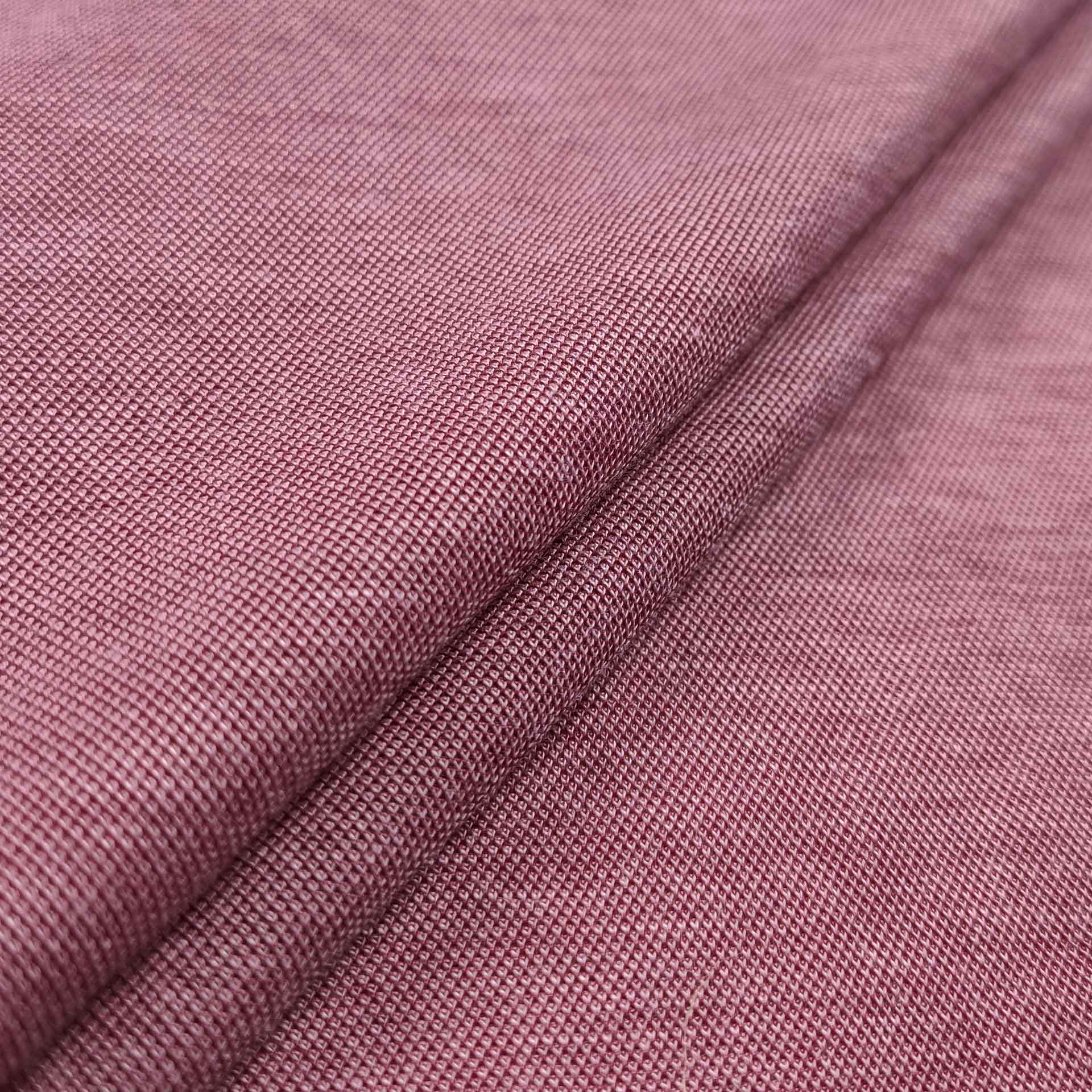 jersey tessuto linen rosa melange