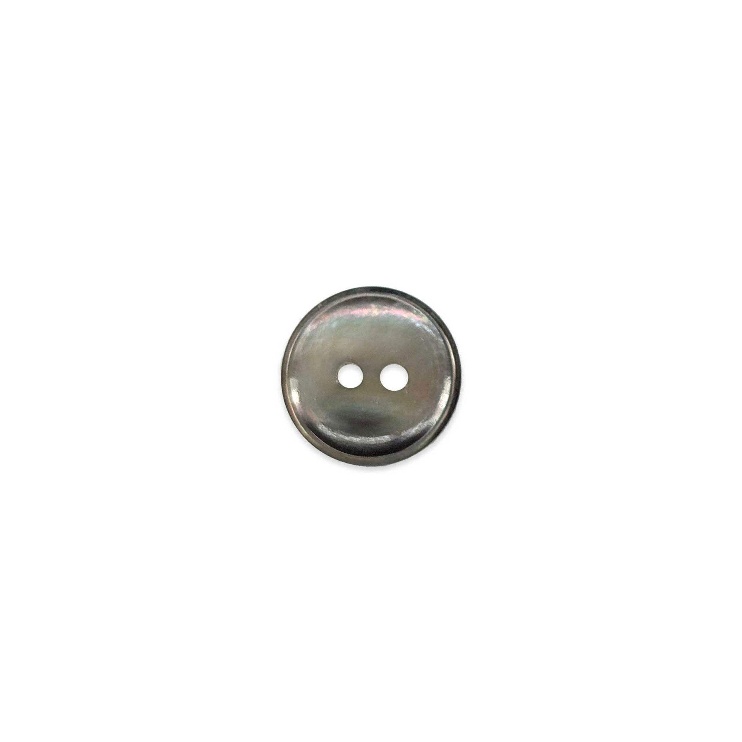 Bottone Madreperla 2 Fori Grigio Topo Lin 28 Image